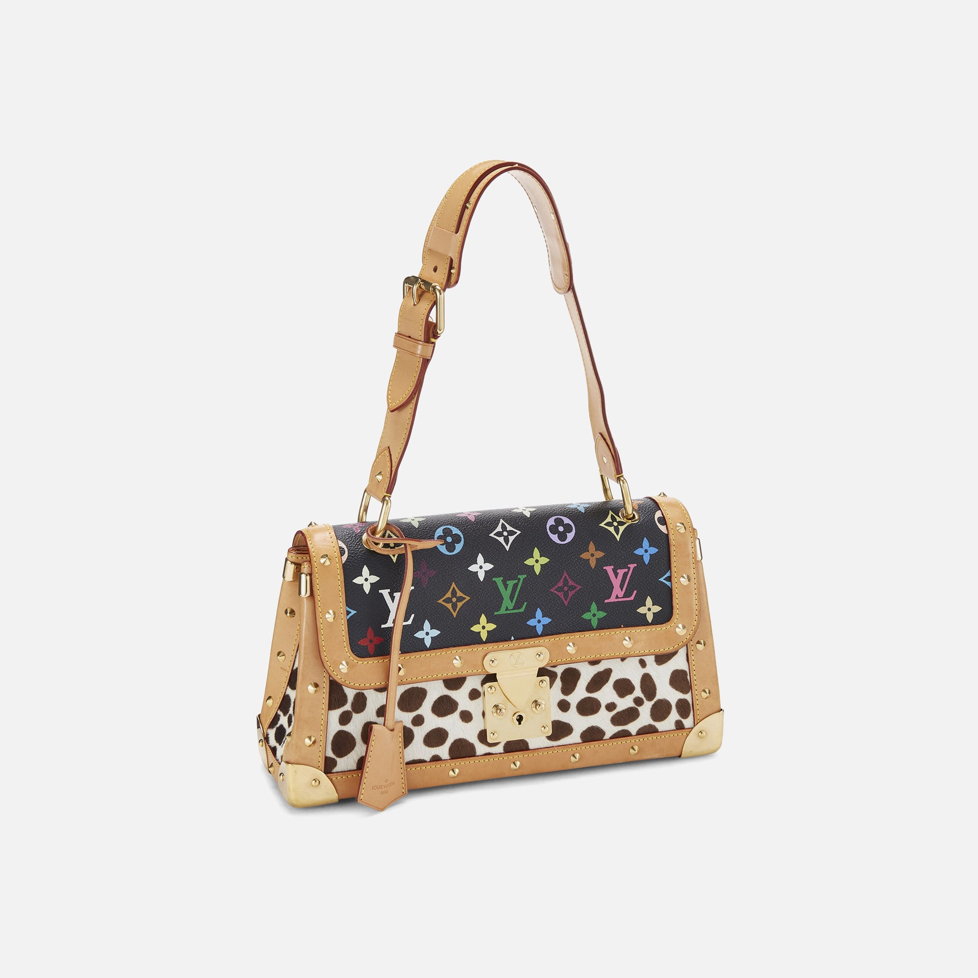 WGACA Louis Vuitton x Takashi Murakami Canvas Dalmatian Sacrabat Bag - Black / Multi