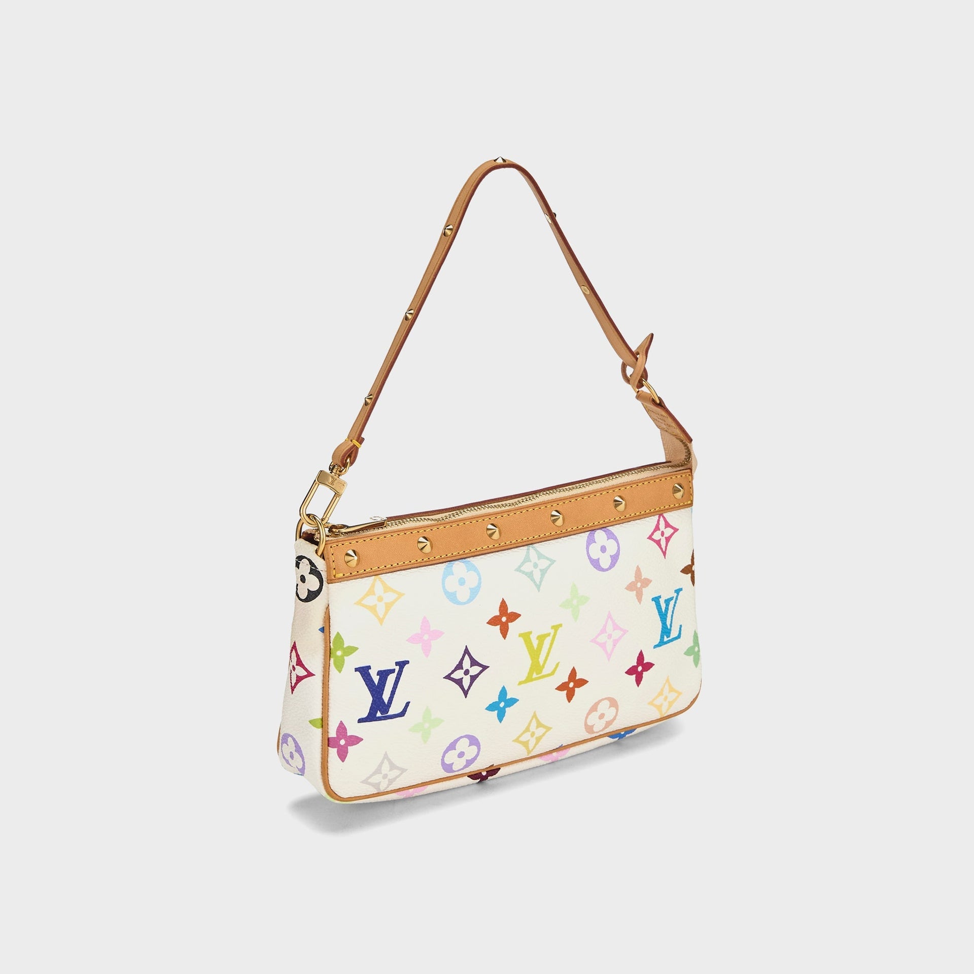 WGACA Louis Vuitton Multi Monogram Pochette - White Multi