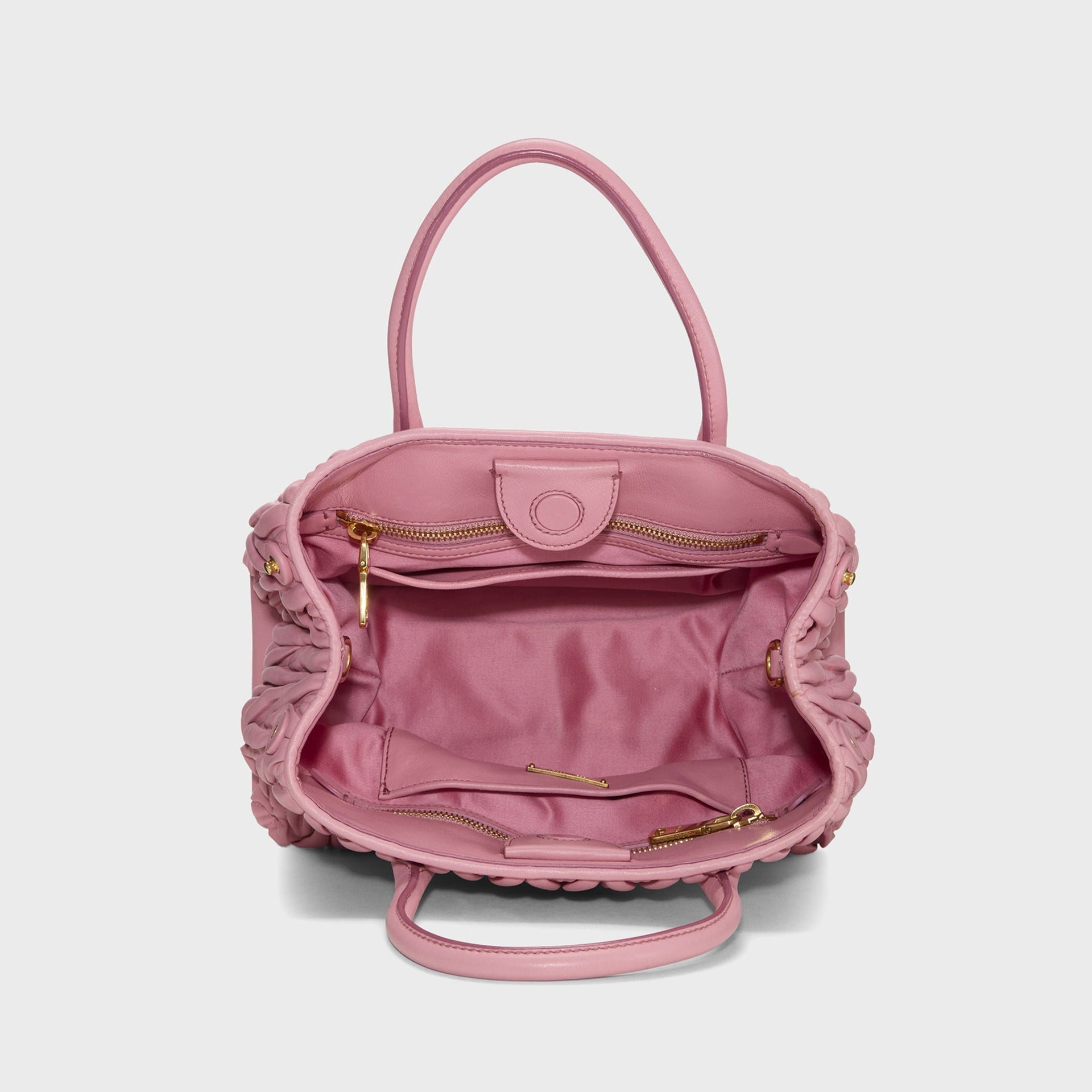 WGACA Miu Miu Nappa Convertible Handbag Small - Pink