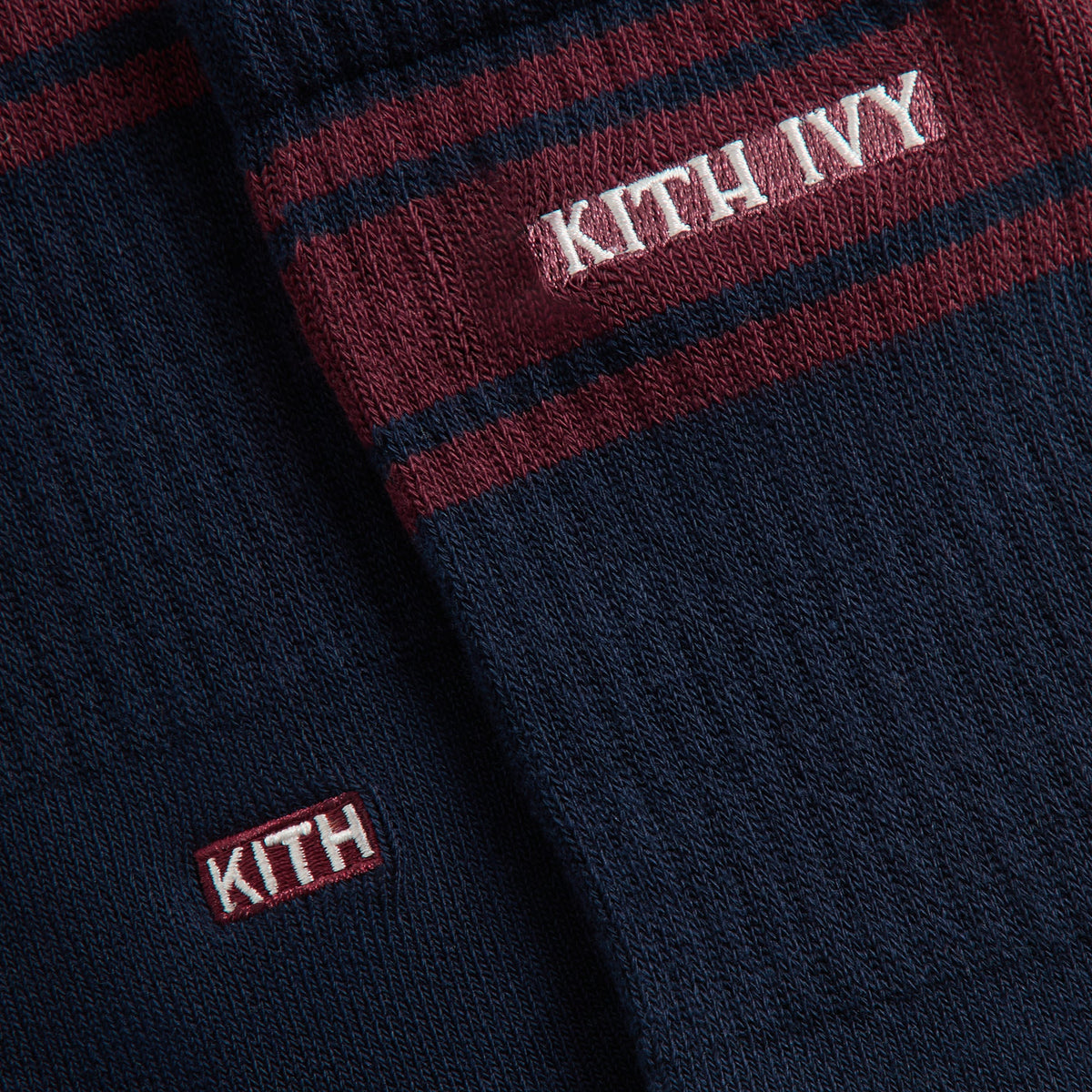 Kith Ivy for Wilson Striped Crew Socks - Nocturnal