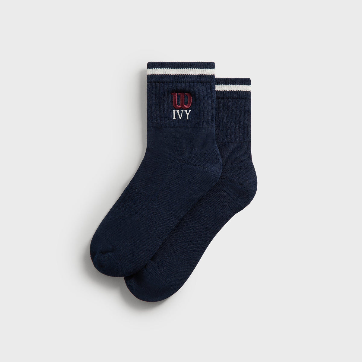 Kith Ivy for Wilson Quarter Top Striped Socks - Nocturnal - PH