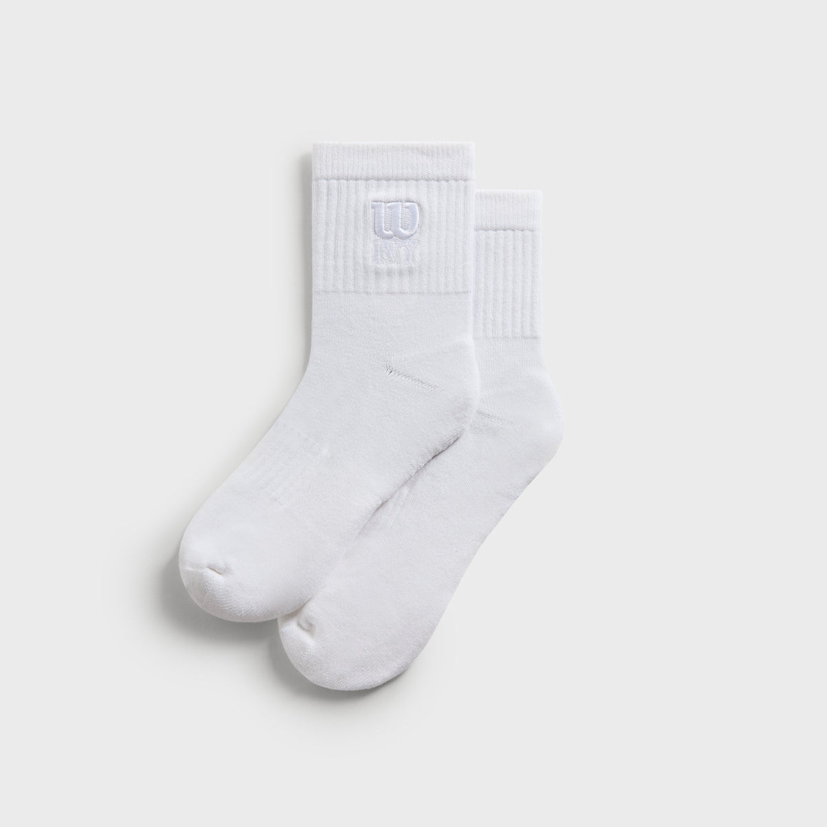 Kith Ivy for Wilson Quarter Logo Socks - White