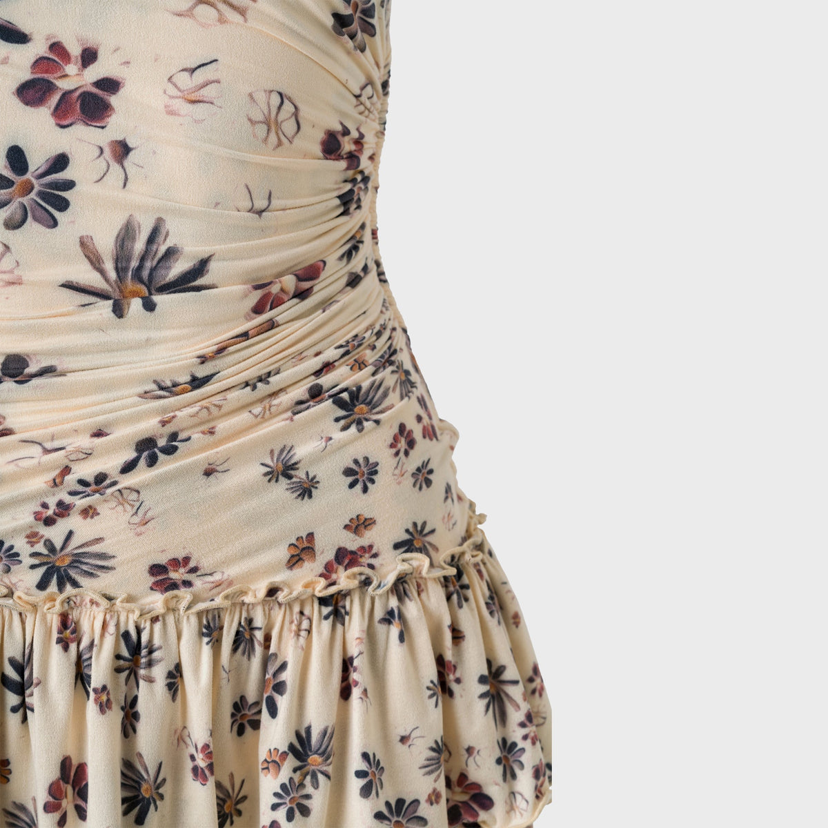 Siedres Ruffled Jersey Mini Dress - Multi