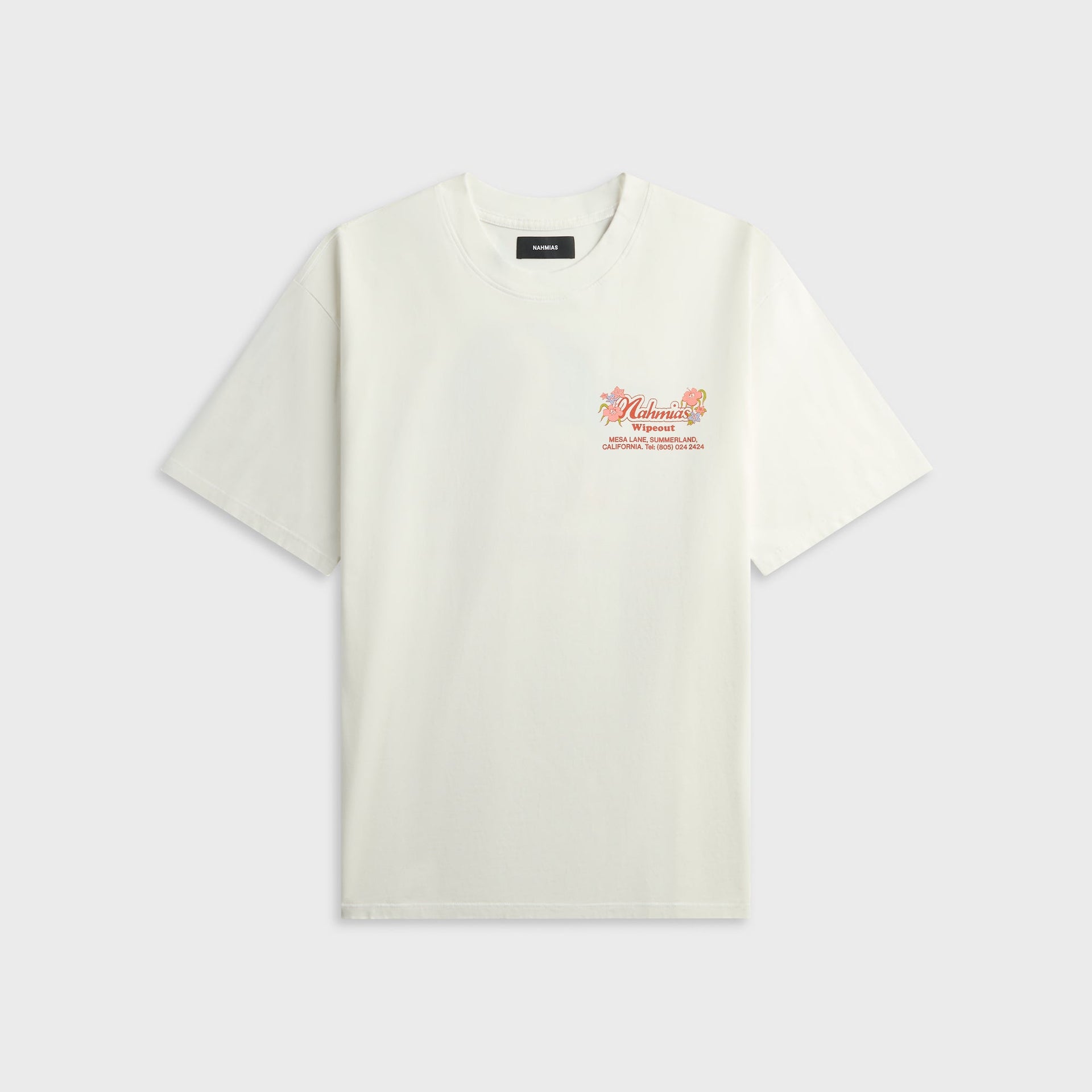 NAHMIAS Wipeout Surf Shop Boxy Tee - White