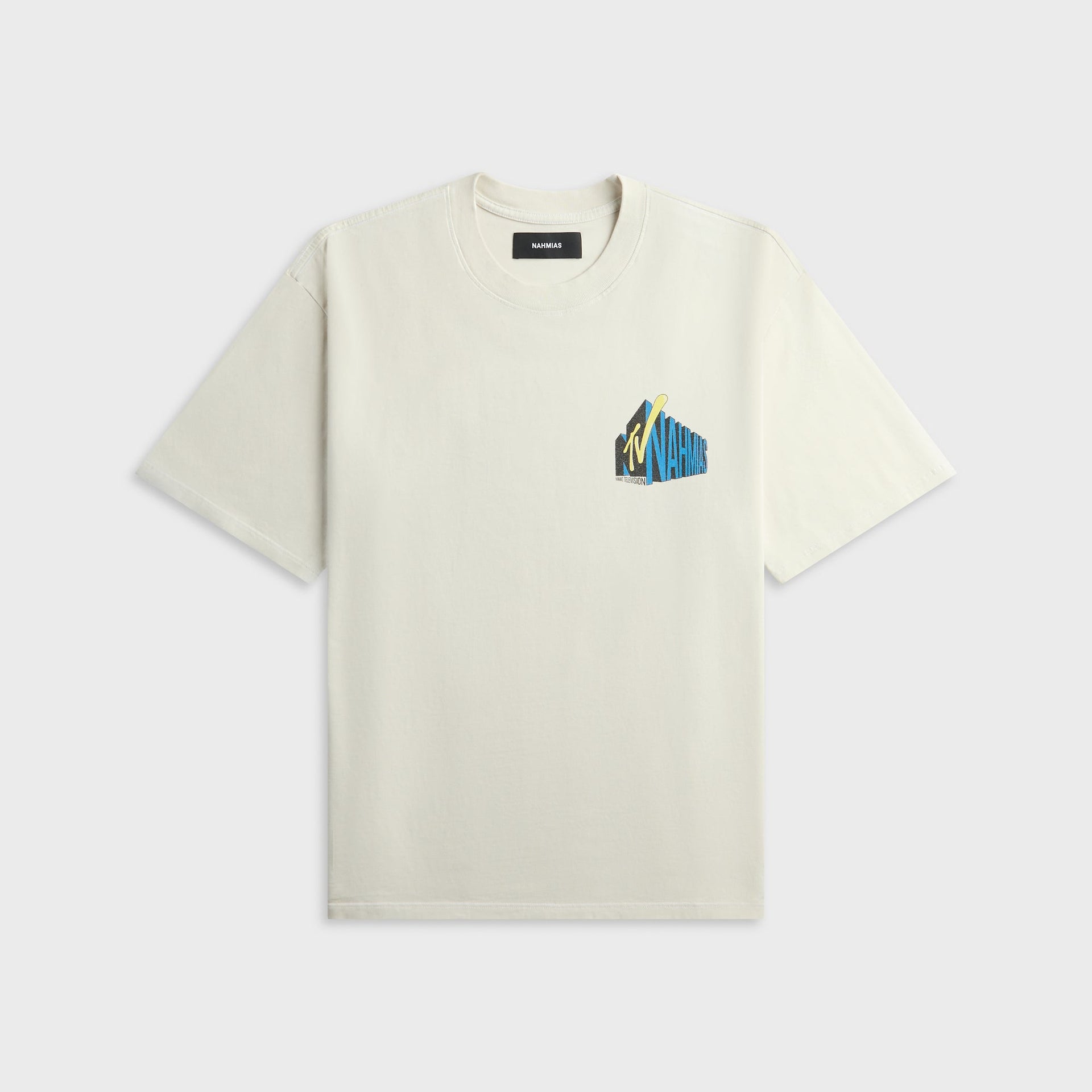 NAHMIAS TV Boxy Tee - Egg White