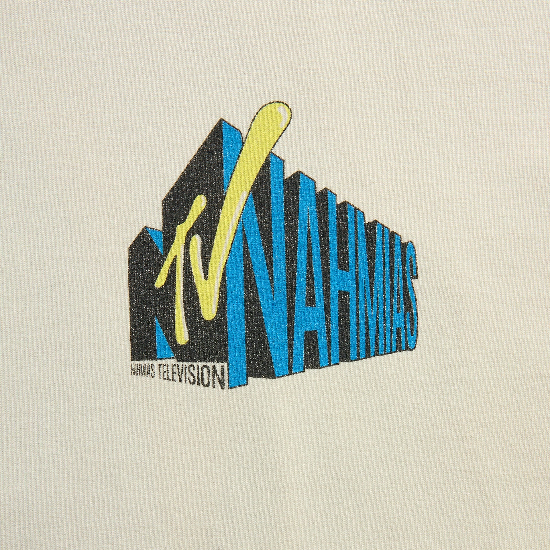 NAHMIAS TV Boxy Tee - Egg White