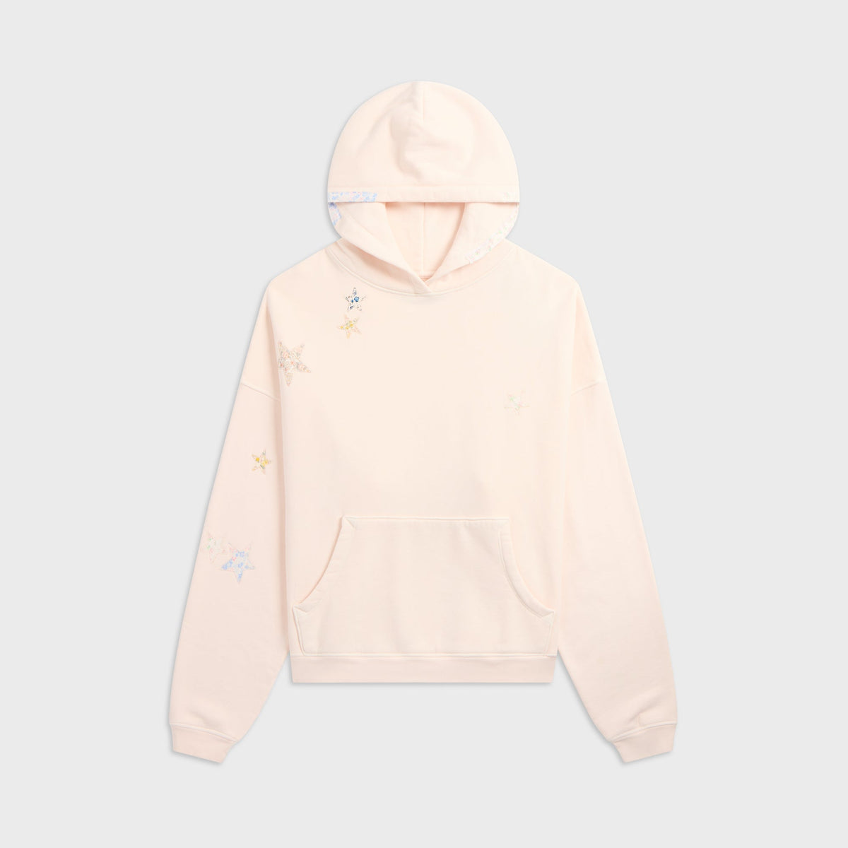 NAHMIAS Washout Star Patch Hoodie - Powder Pink