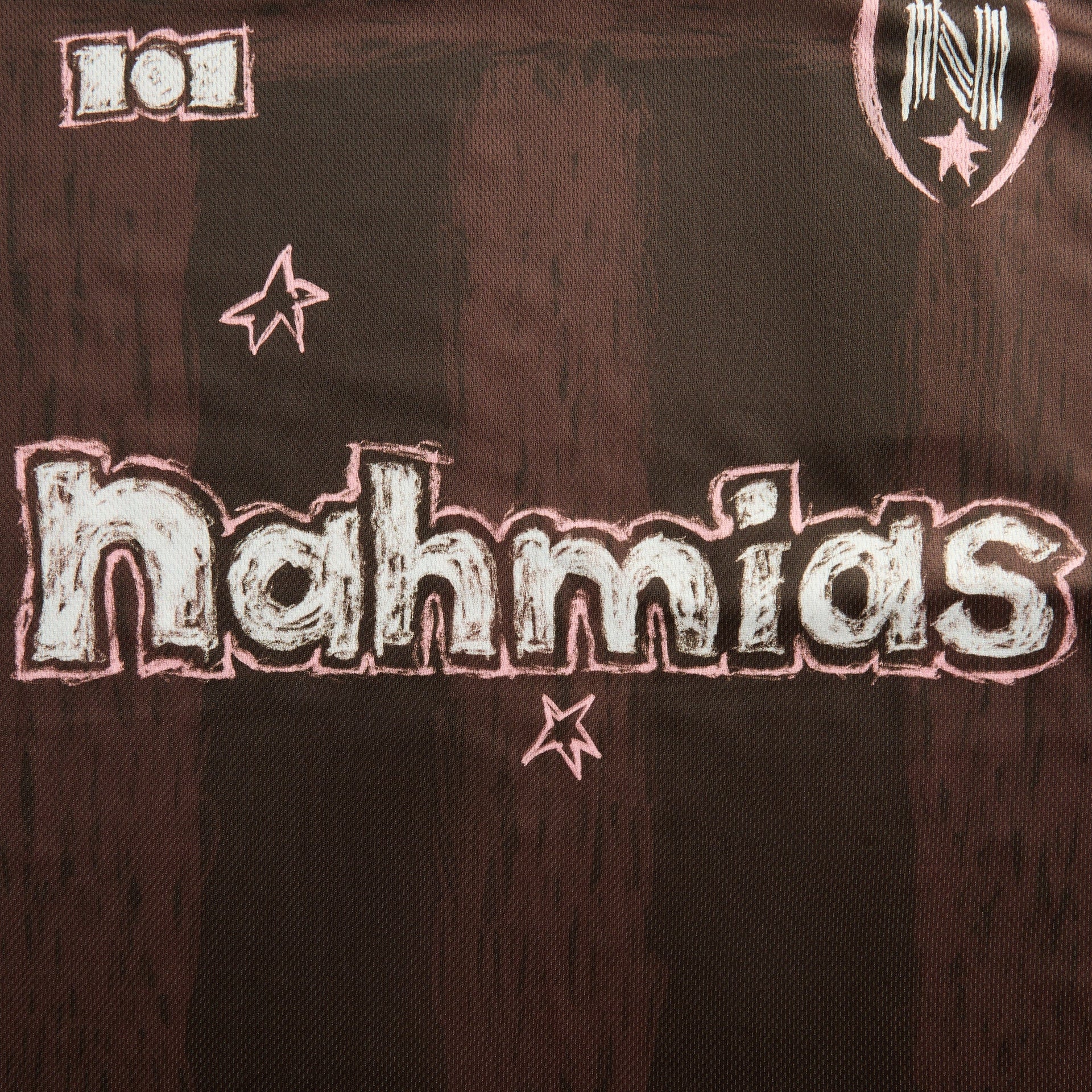 NAHMIAS Scribble Printed Jersey Tee - Brown