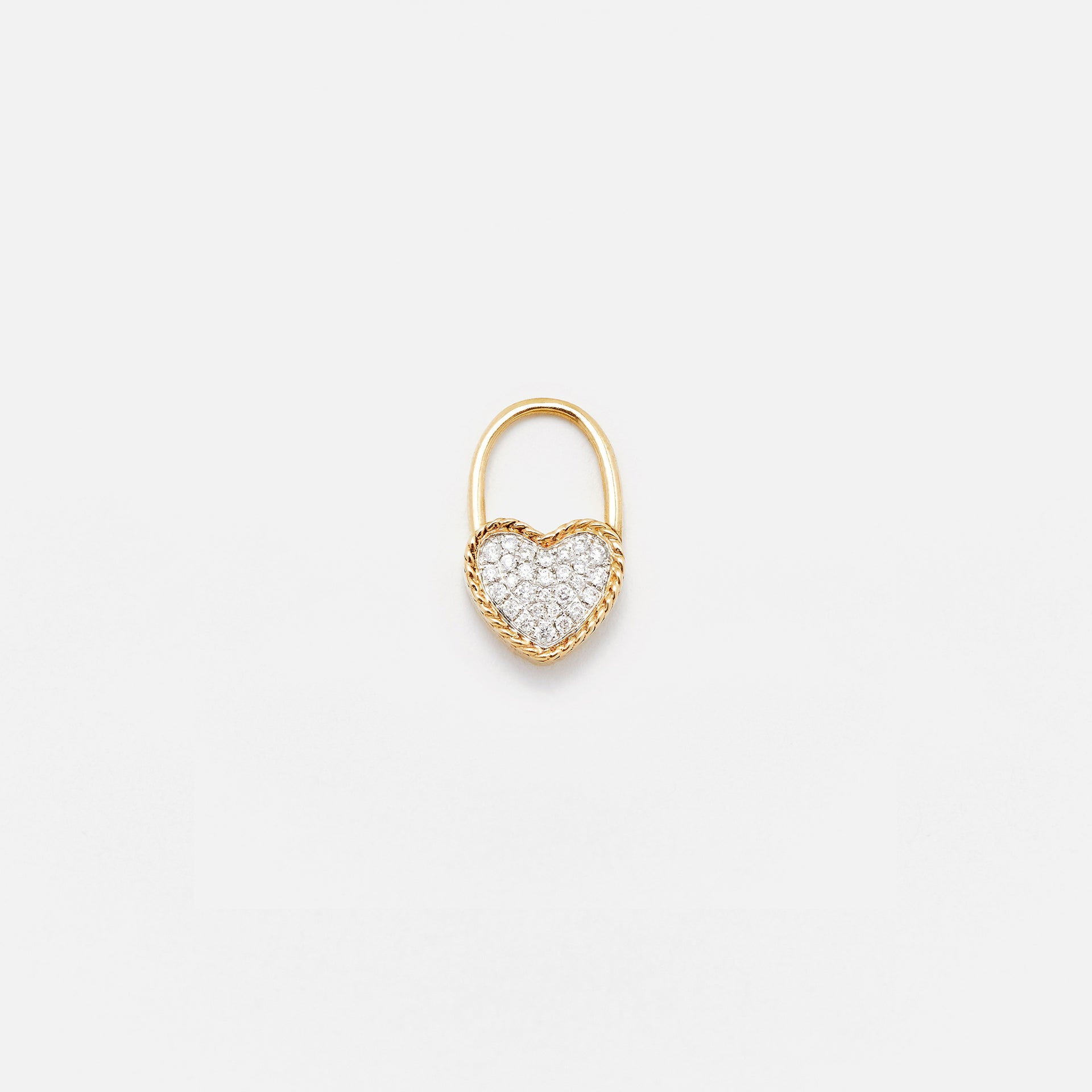 Yvonne Leon Creoles Cadenas Ceour Diamants PM Single - Yellow