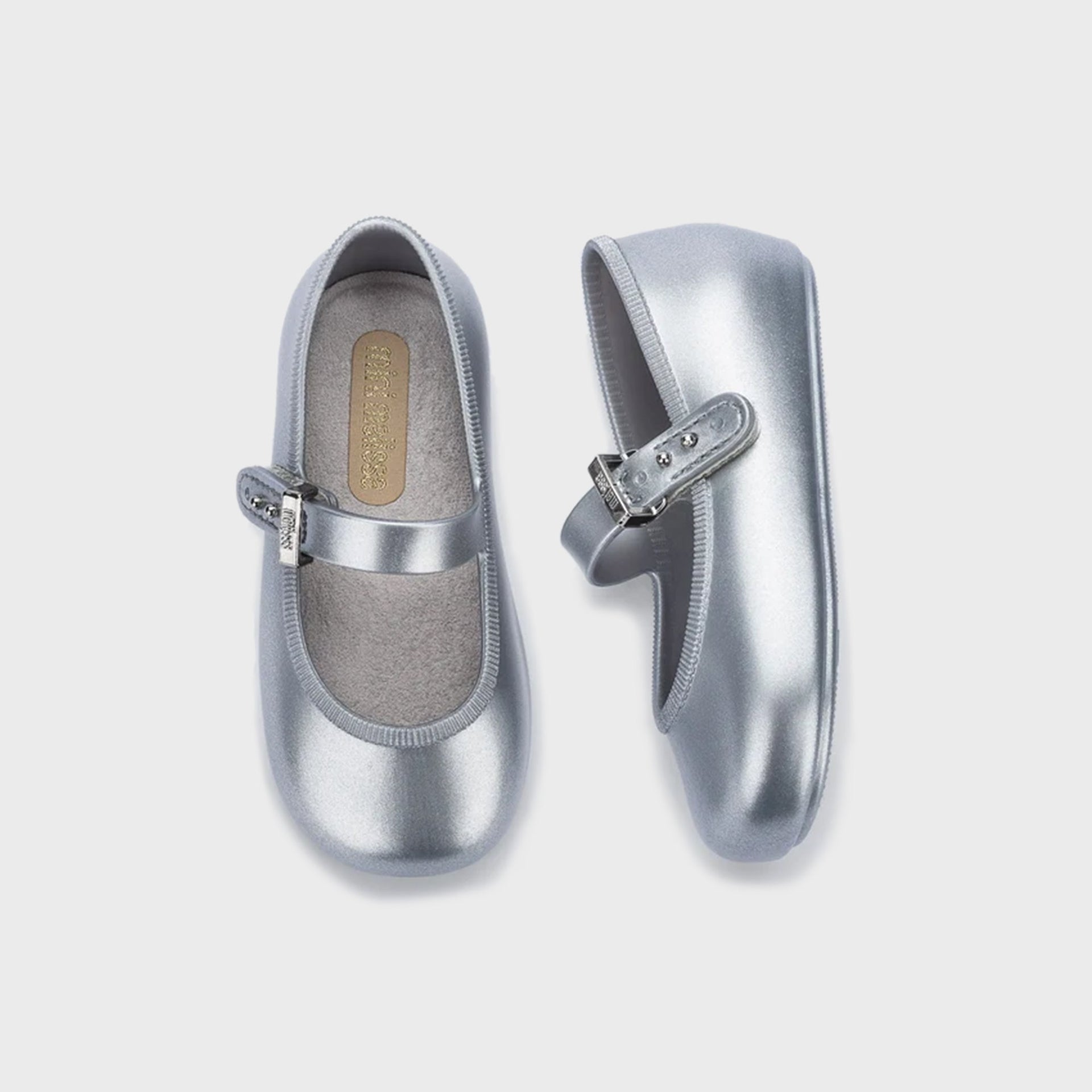 Melissa Baby Soft Ballerina Flat - Silver
