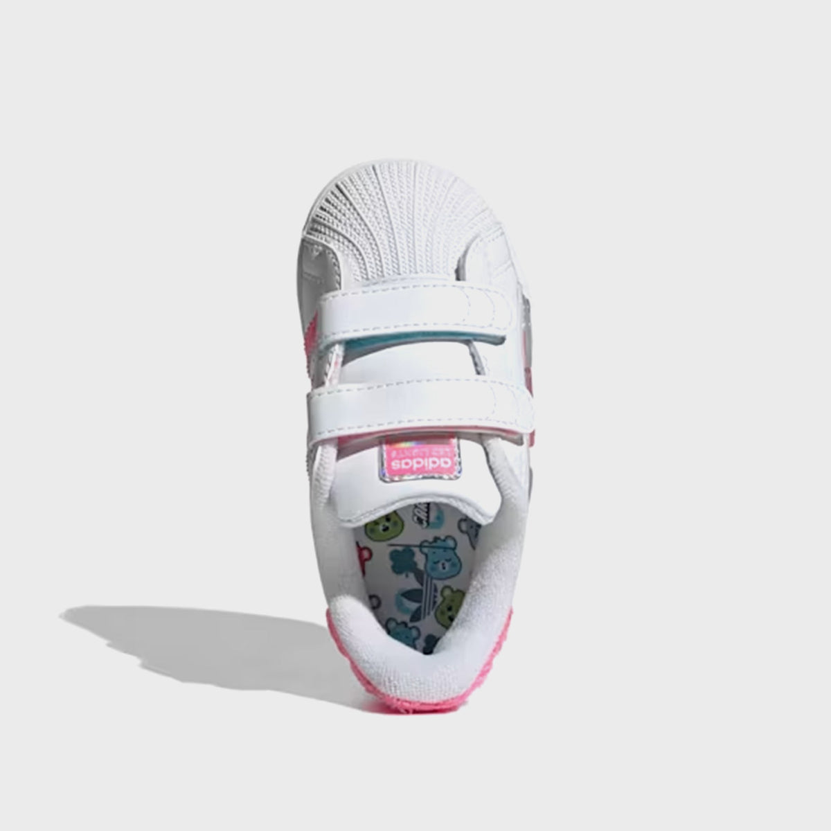 adidas x Care Bears TD Superstar LED Lights Comfort Closure - White / Lucid Pink / Bliss Pink