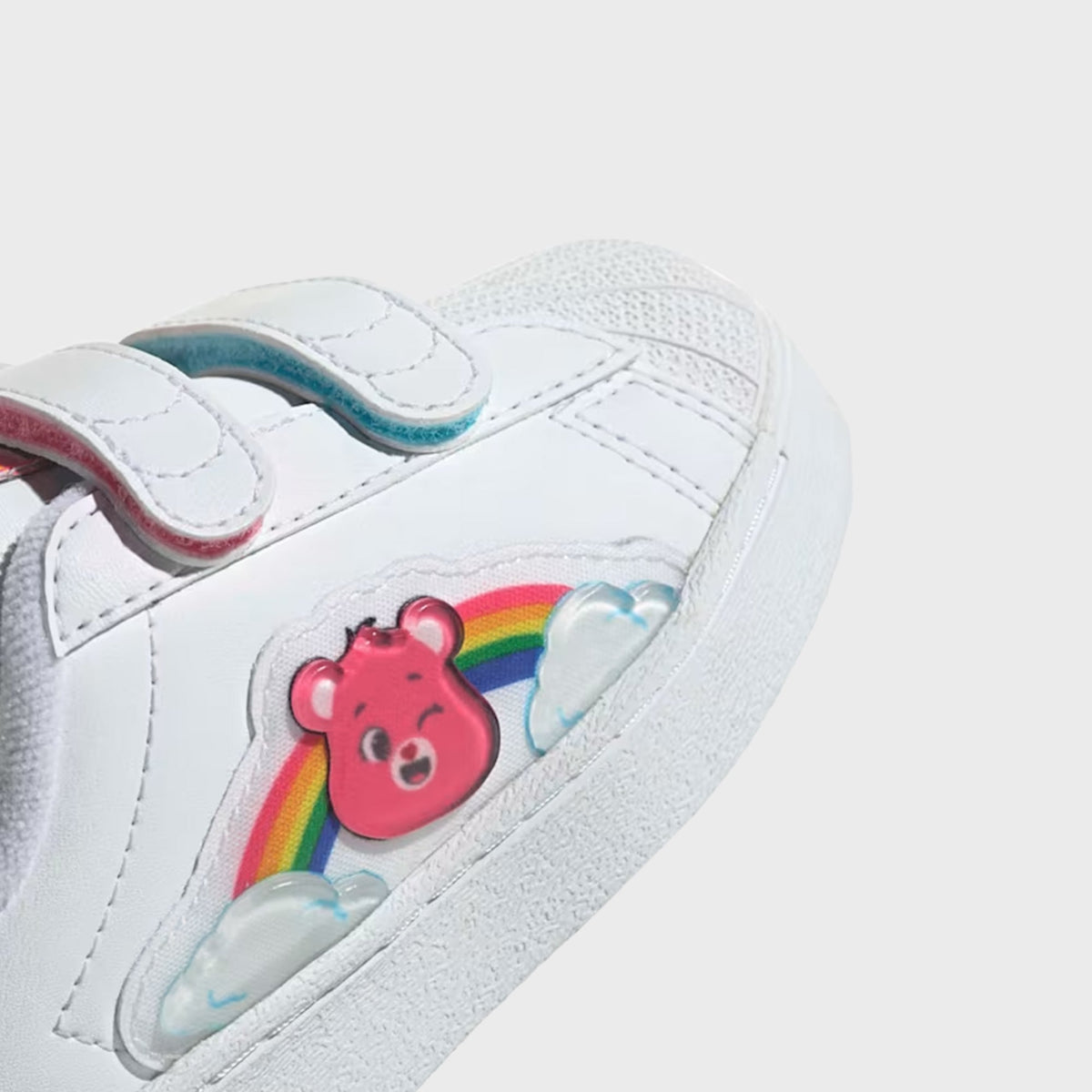adidas x Care Bears TD Superstar LED Lights Comfort Closure - White / Lucid Pink / Bliss Pink