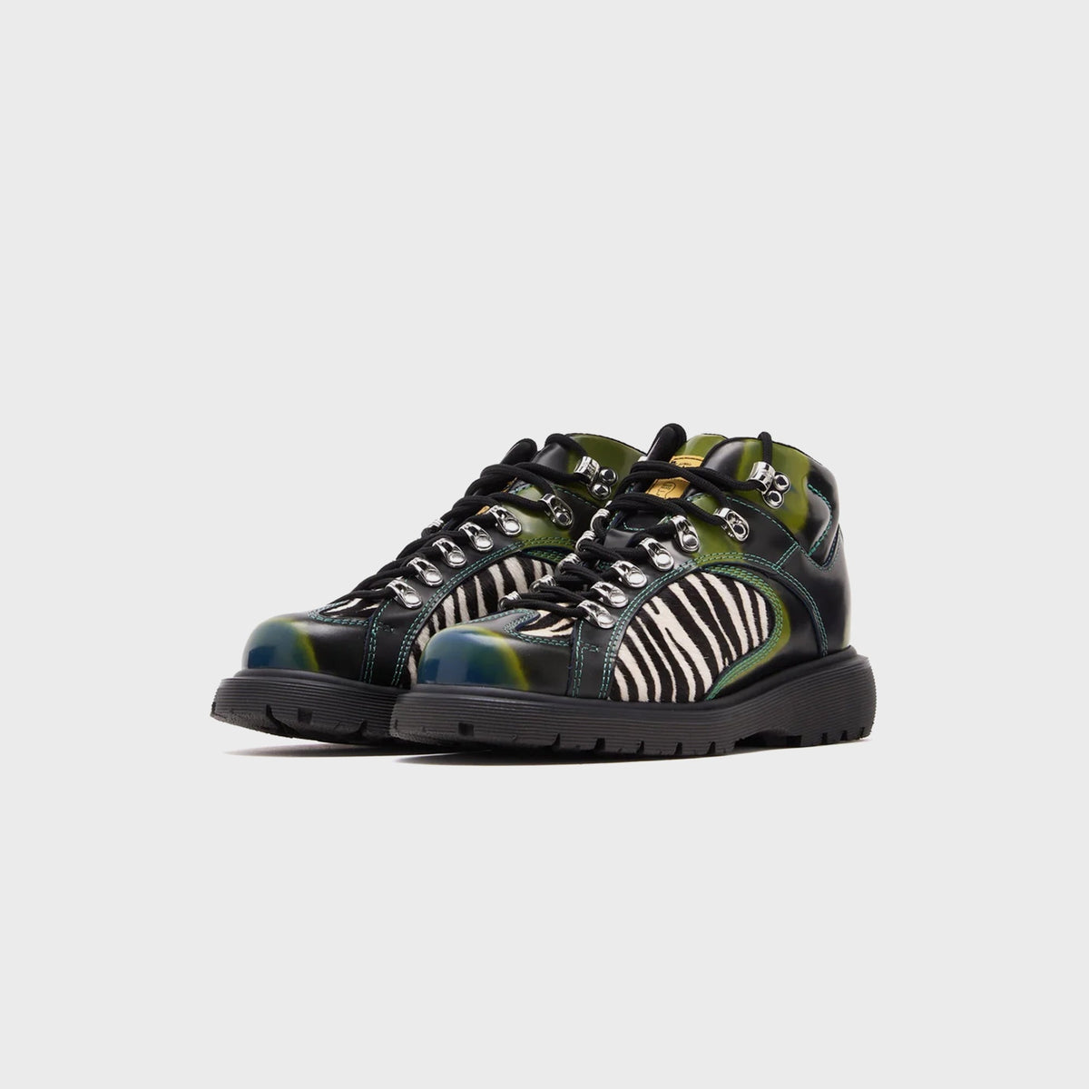 Dr. Martens x Brain Dead Wayborn Boot - Black / Olive / Zebra