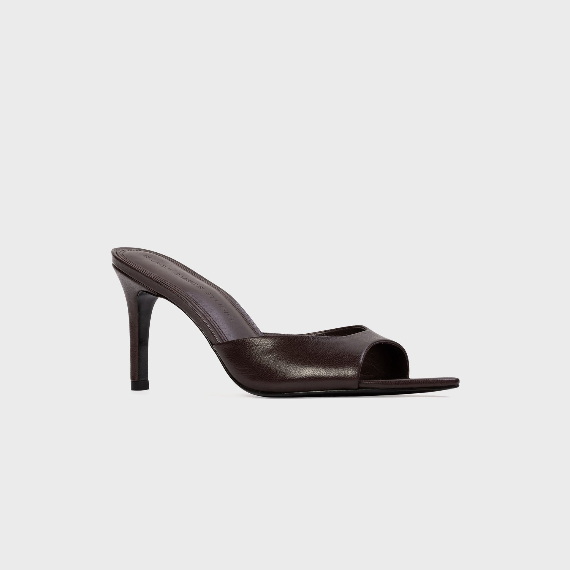 Black Suede Studio Brea 80 - Black Coffee Leather