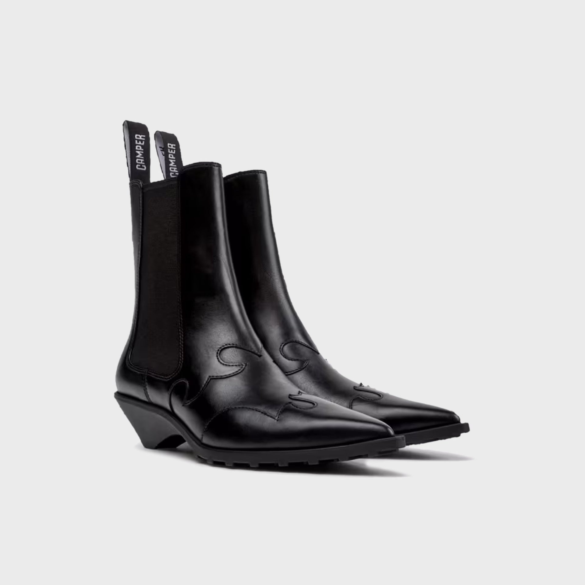 Camper WMNS Anita Leather Ankle Boot - Black
