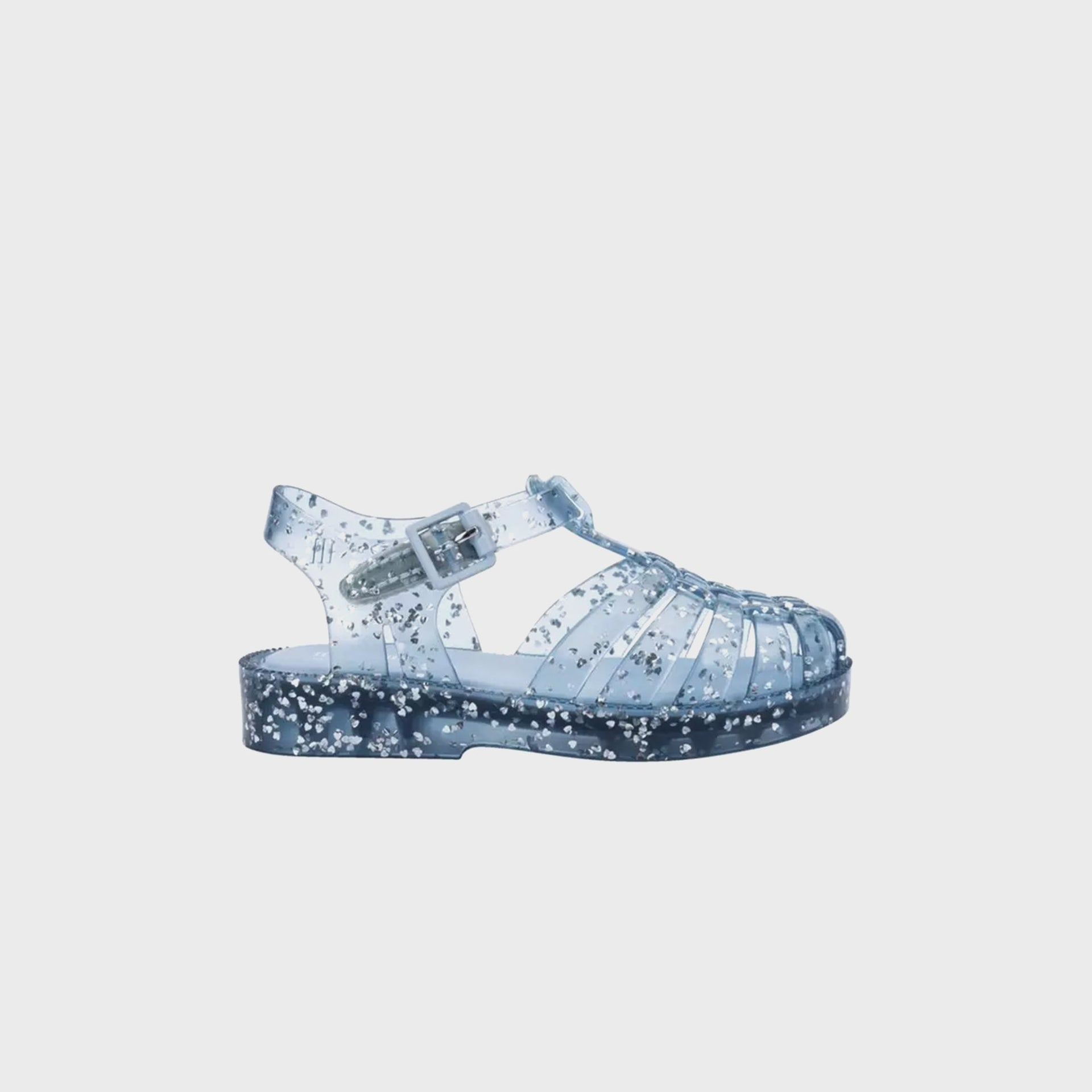 Melissa Baby Possession Shiny Elements II Sandal - Glitter Blue