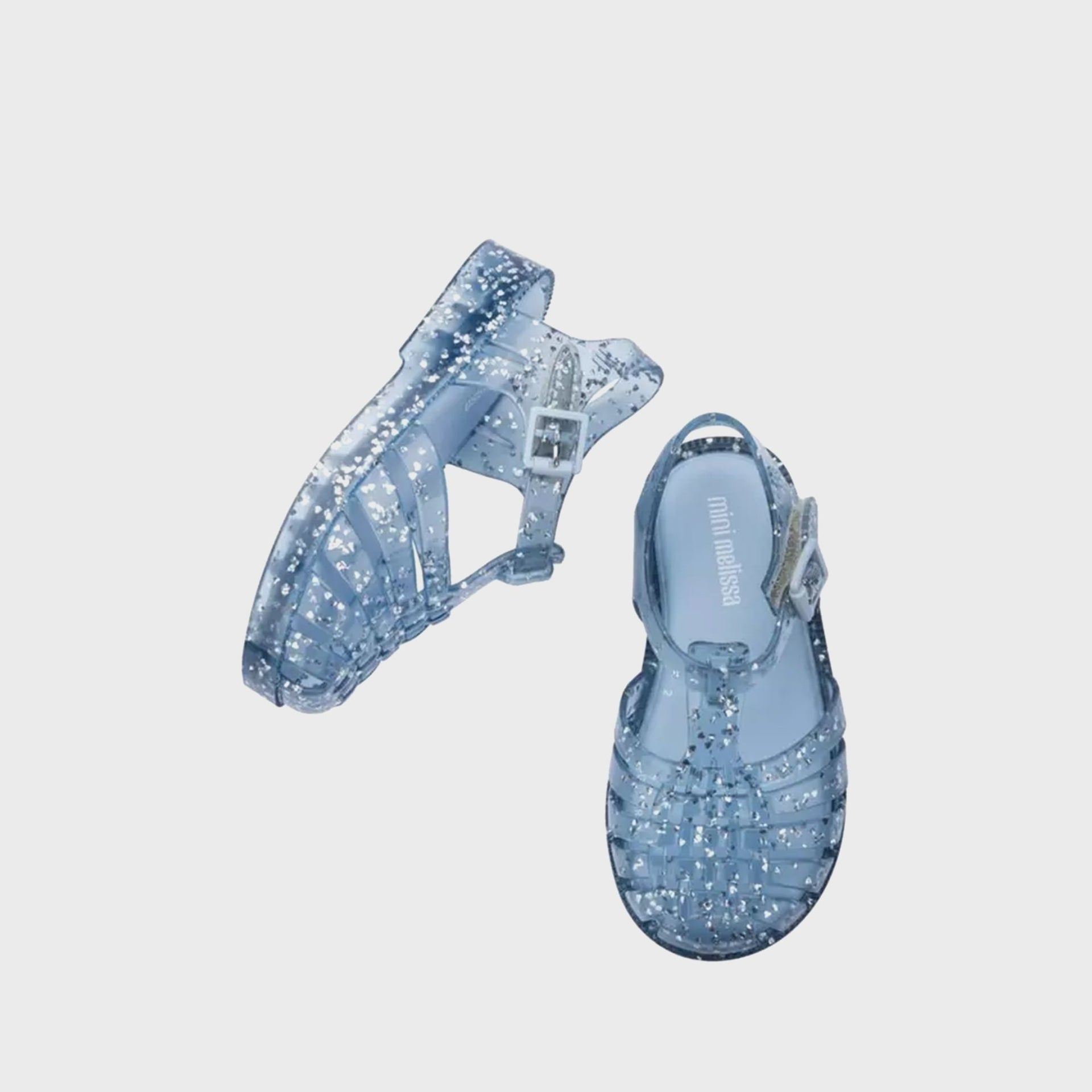 Melissa Baby Possession Shiny Elements II Sandal - Glitter Blue