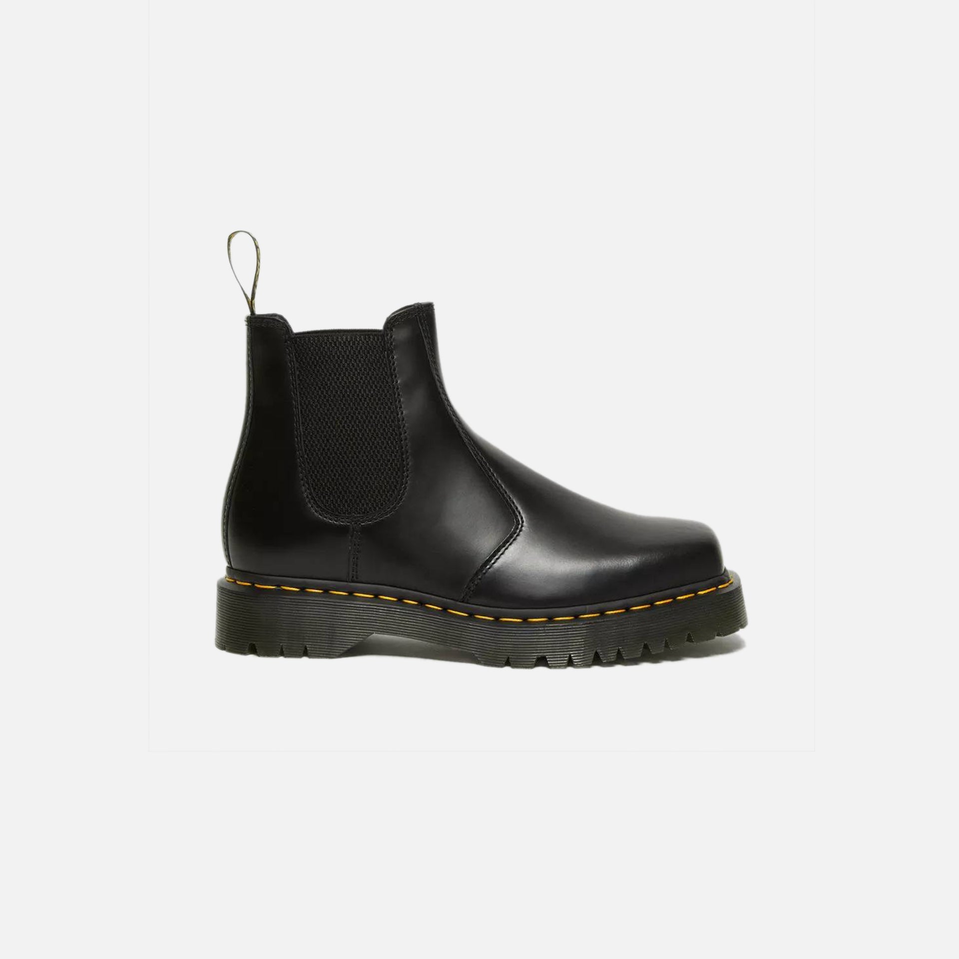 Dr. Martens 2976 Bex Squared Toe Leather Chelsea Boots - Black Polished Smooth