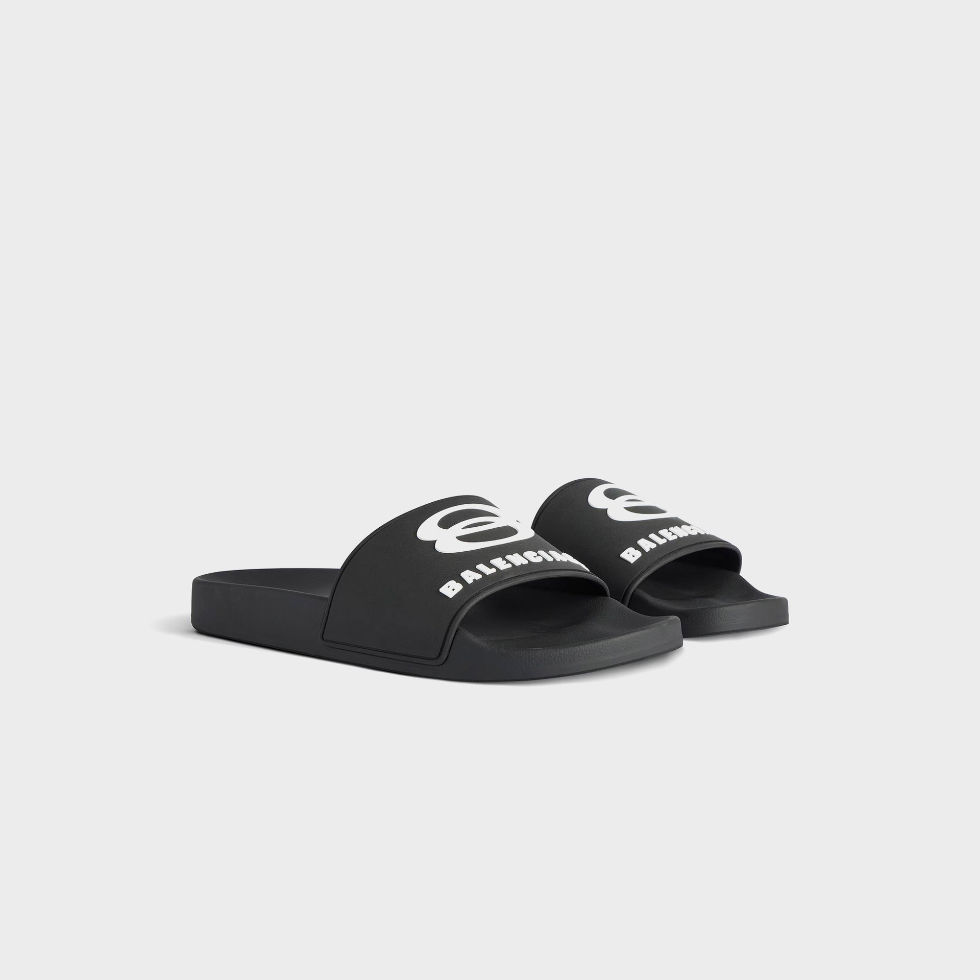 Balenciaga Pool Slide - Black / White