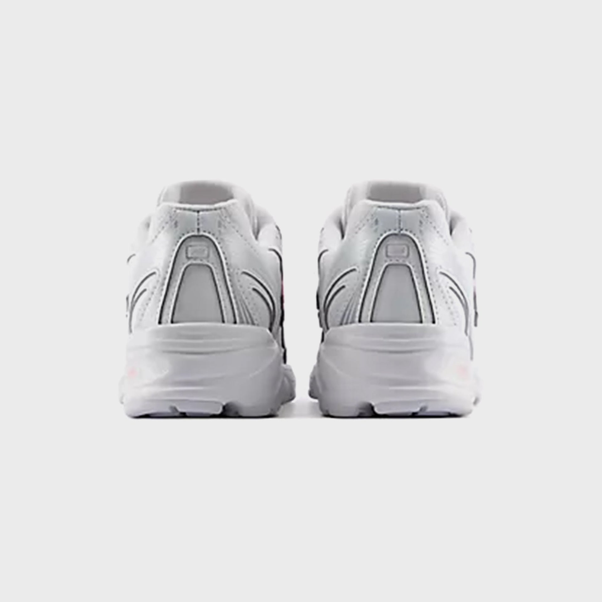 New Balance GS 740 Bungee Lace - Silver Metallic / Signal Pink