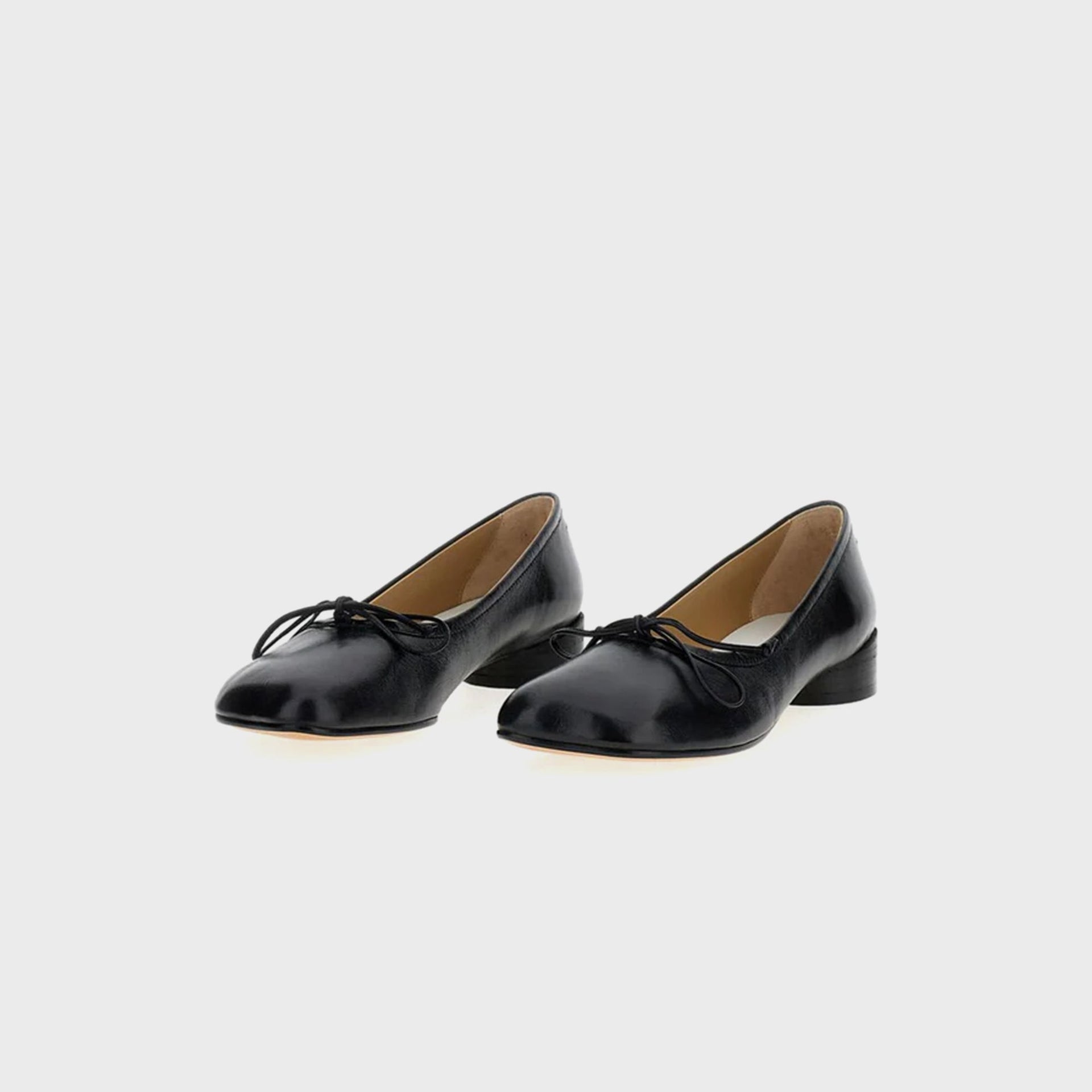 MM6 Maison Margiela Anatomic Ballerina Flats - Black