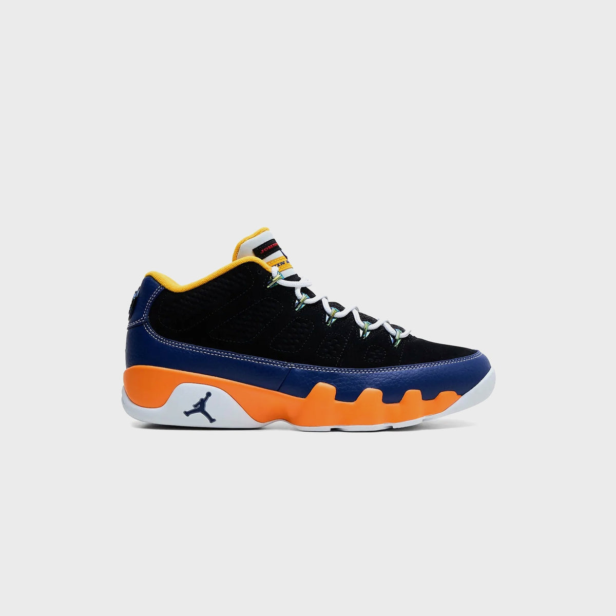Jordan Air Jordan 9 Low - Black / University Blue / University Gold / Dark Cayenne / Challenge Red / Deep Royal Blue