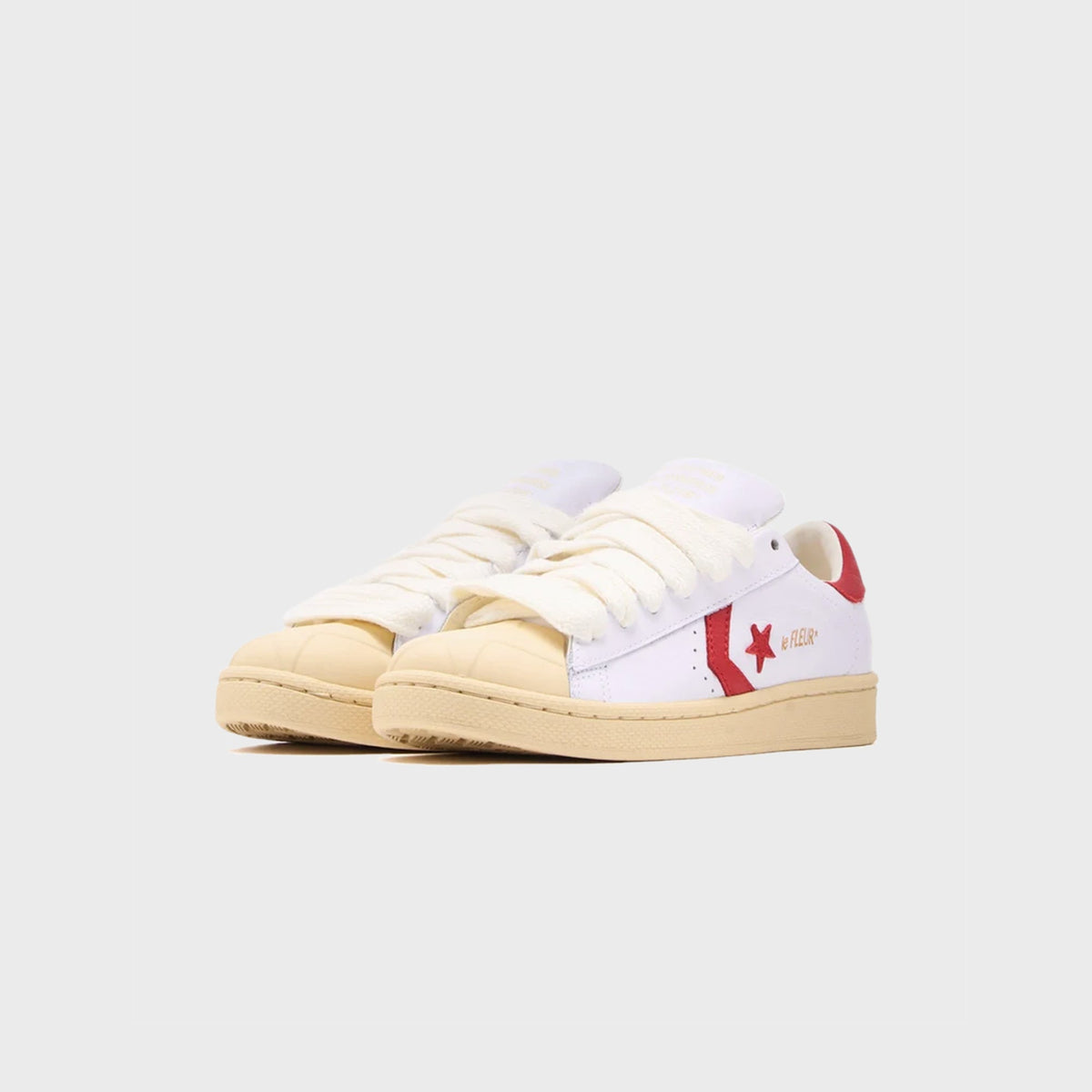 Converse x GOLF le FLEUR* 1908 Pro Leather - White / Molten Lava / Banana Crepe