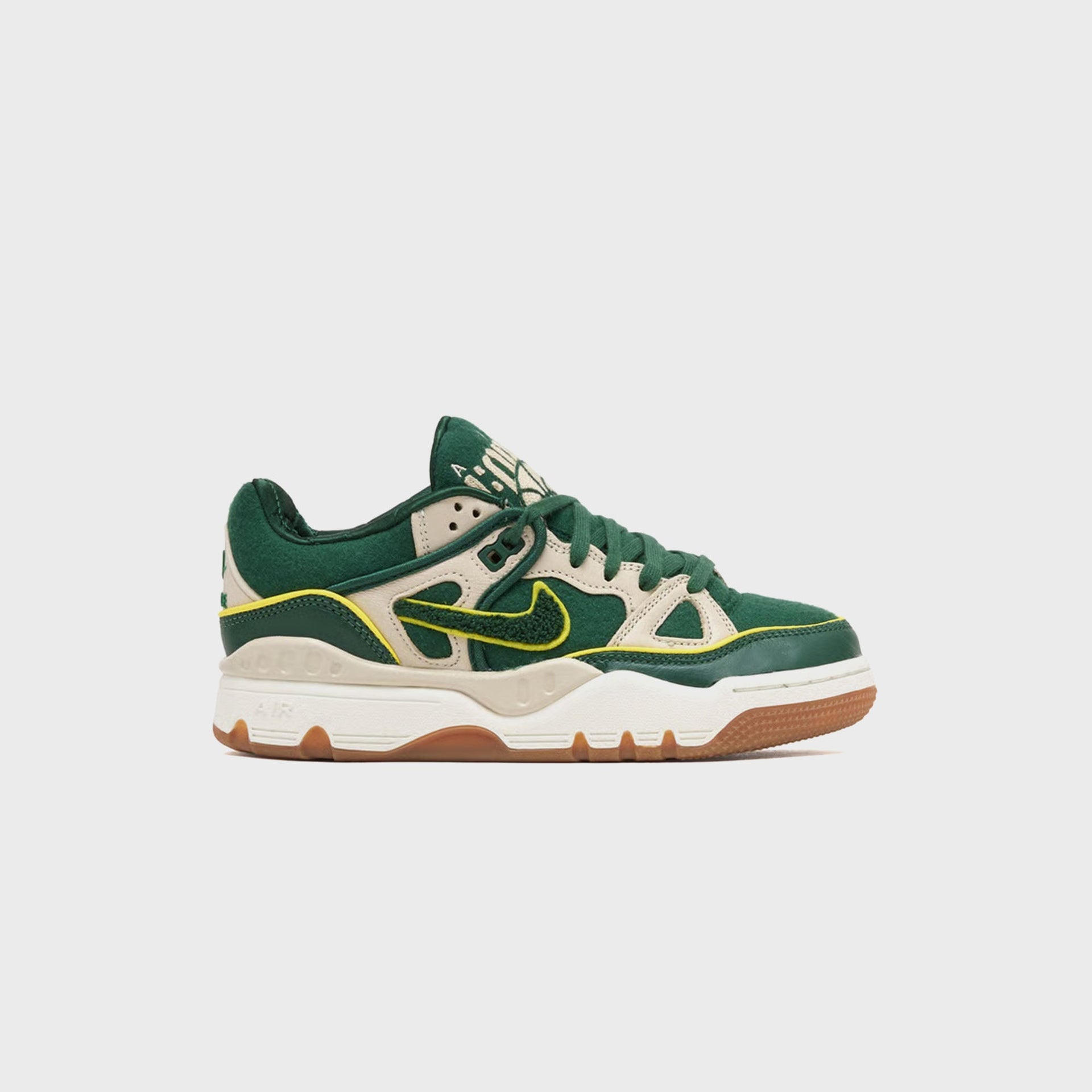 Nike x NIGO Air Force 3 - Forest Green / Oatmeal / Sail / Gum Light Brown / Yellow Strike