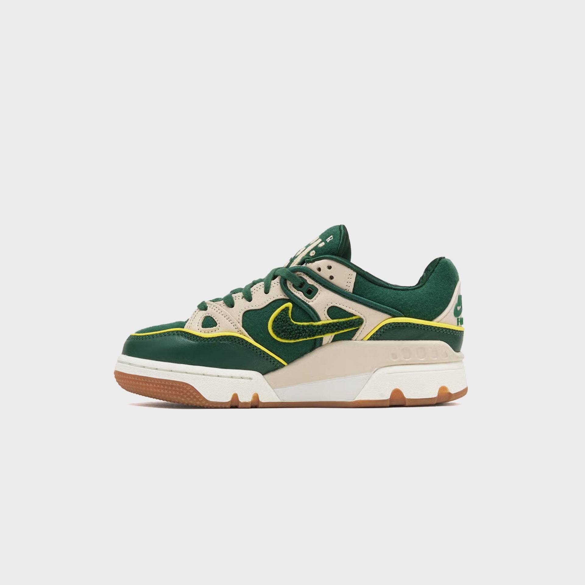 Nike x NIGO Air Force 3 - Forest Green / Oatmeal / Sail / Gum Light Brown / Yellow Strike