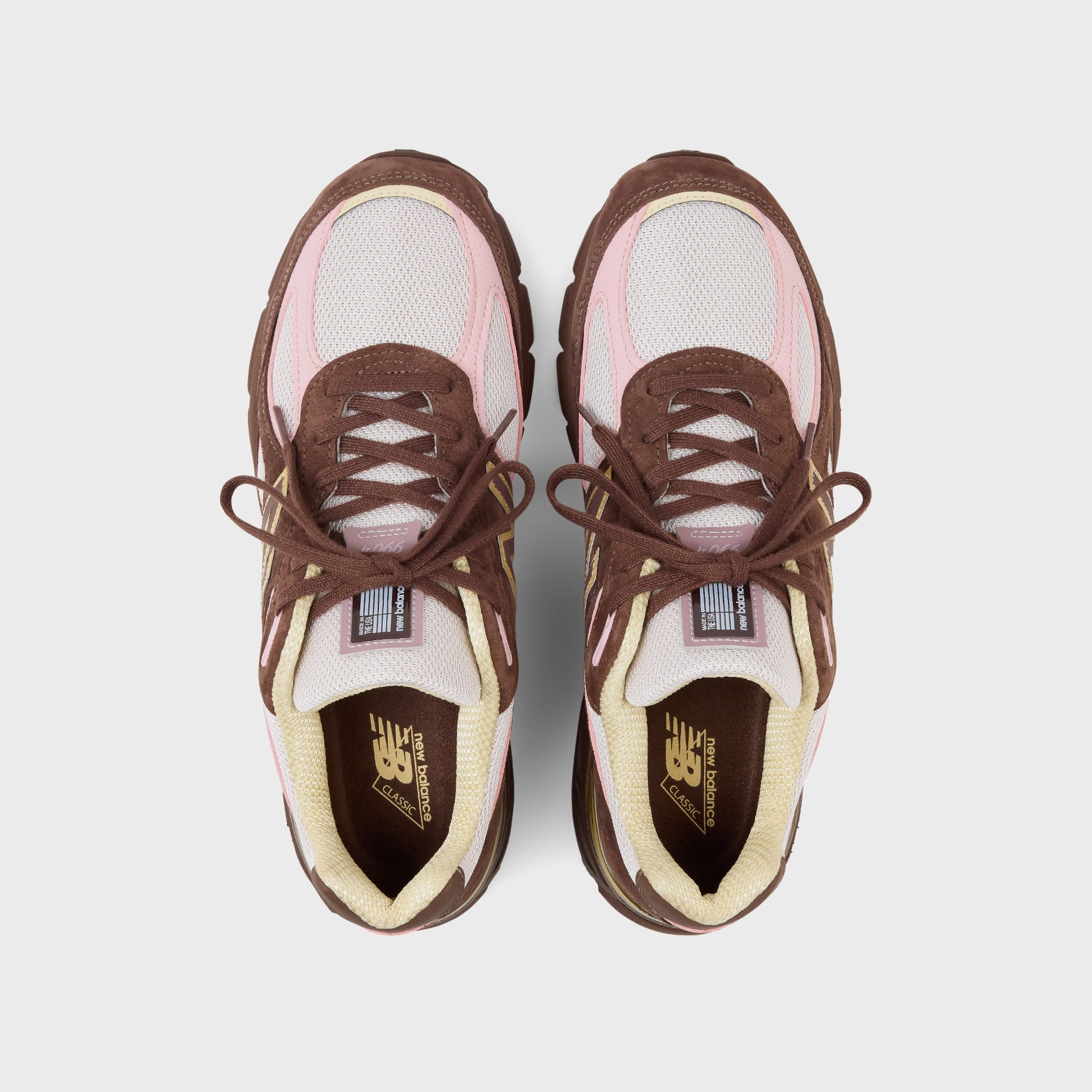 New Balance Made in USA 990v4 - Pumpernickel / Pink Chalk / Alabaster