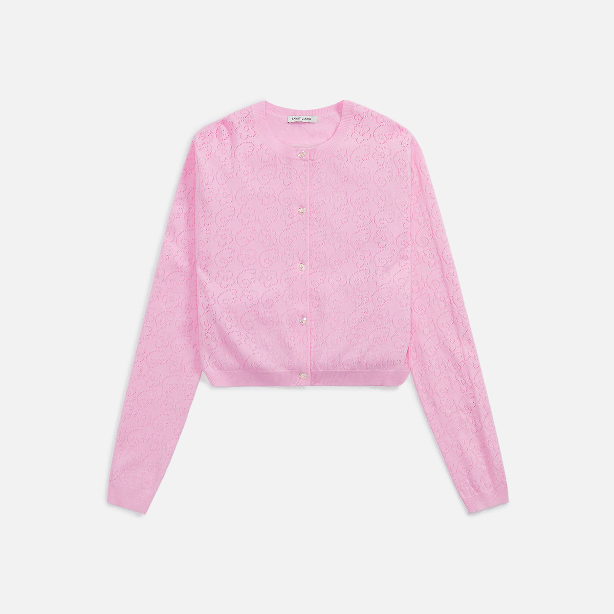 Sandy Liang Encore Cardigan - Pepto