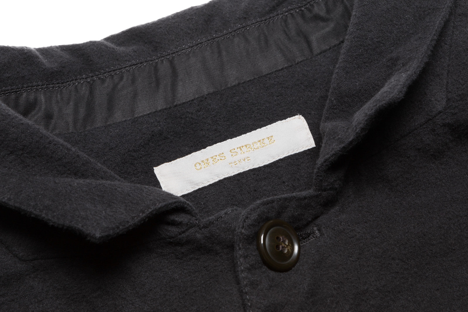 Ones Stroke Long Flannel Coat - Black