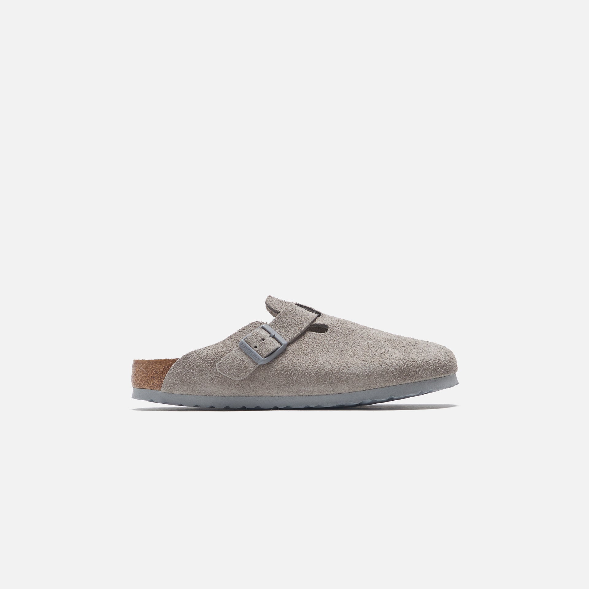 Birkenstock Boston SFB Stone Coin Suede - Grey