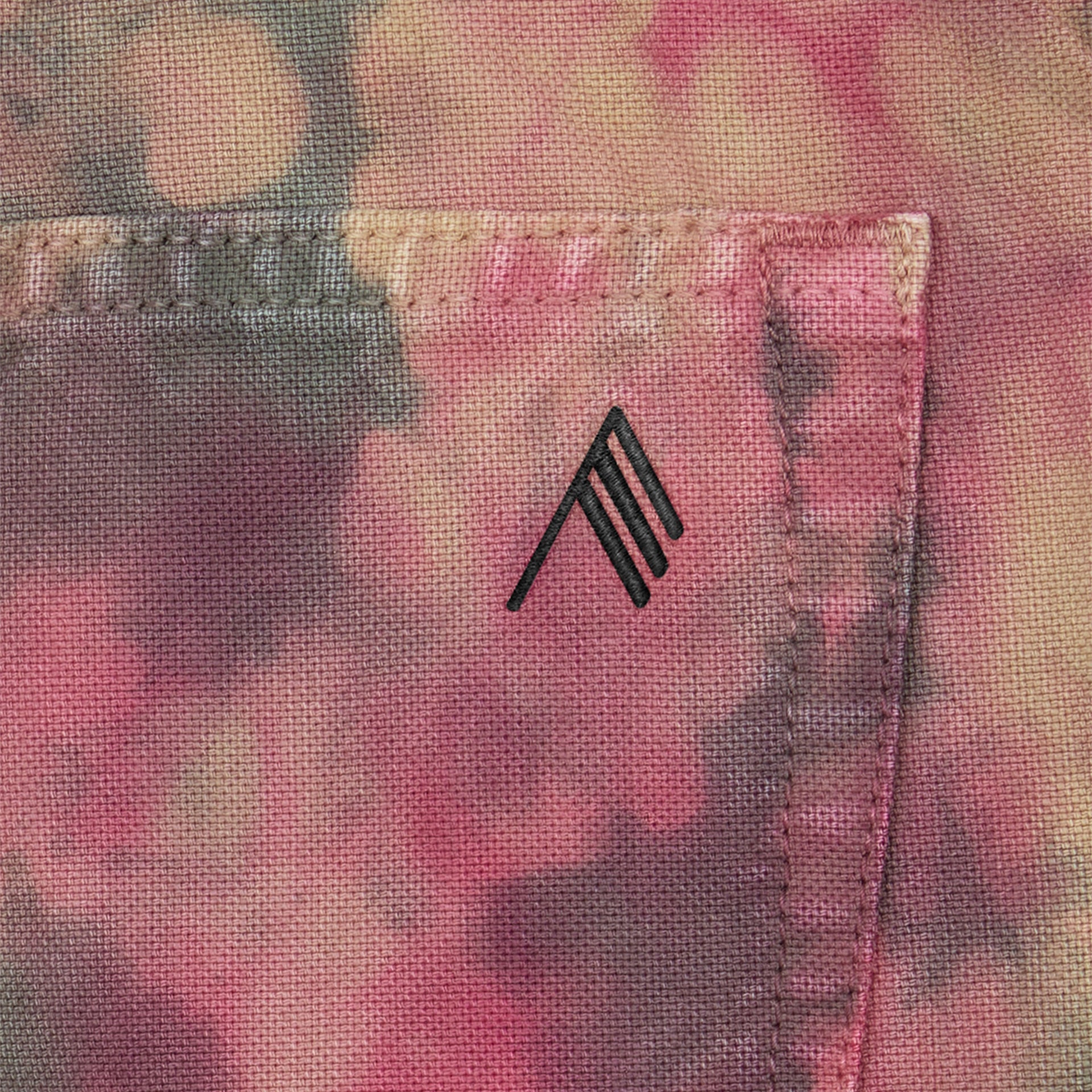 The Attico Ben Long Pants - Salmon / Green Shades