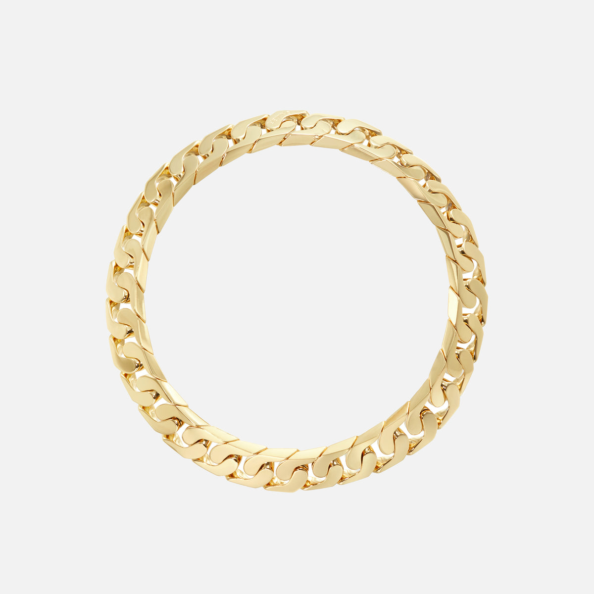 Numbering Hidden Lock Chain Necklace - Gold