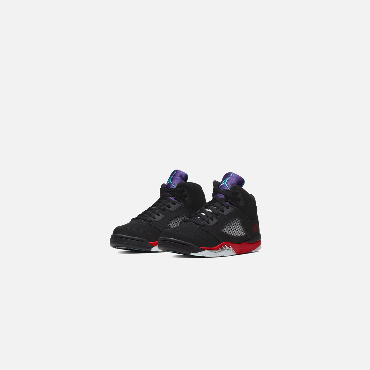 Nike Pre-School Air Jordan 5 Retro Top 3 - Black / Emerald / Fire / Grape