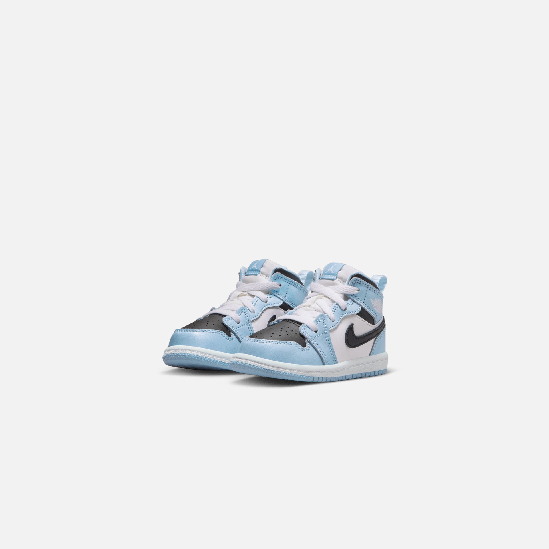 Nike Air Jordan Toddler 1 Mid - Ice Blue / Black / Sail / White