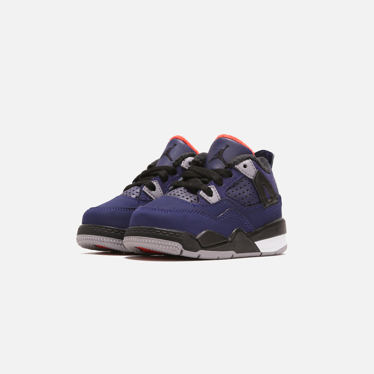 Nike Air Jordan Toddler 4 Retro Winter - Loyal Blue / Black / White / Habanero Red