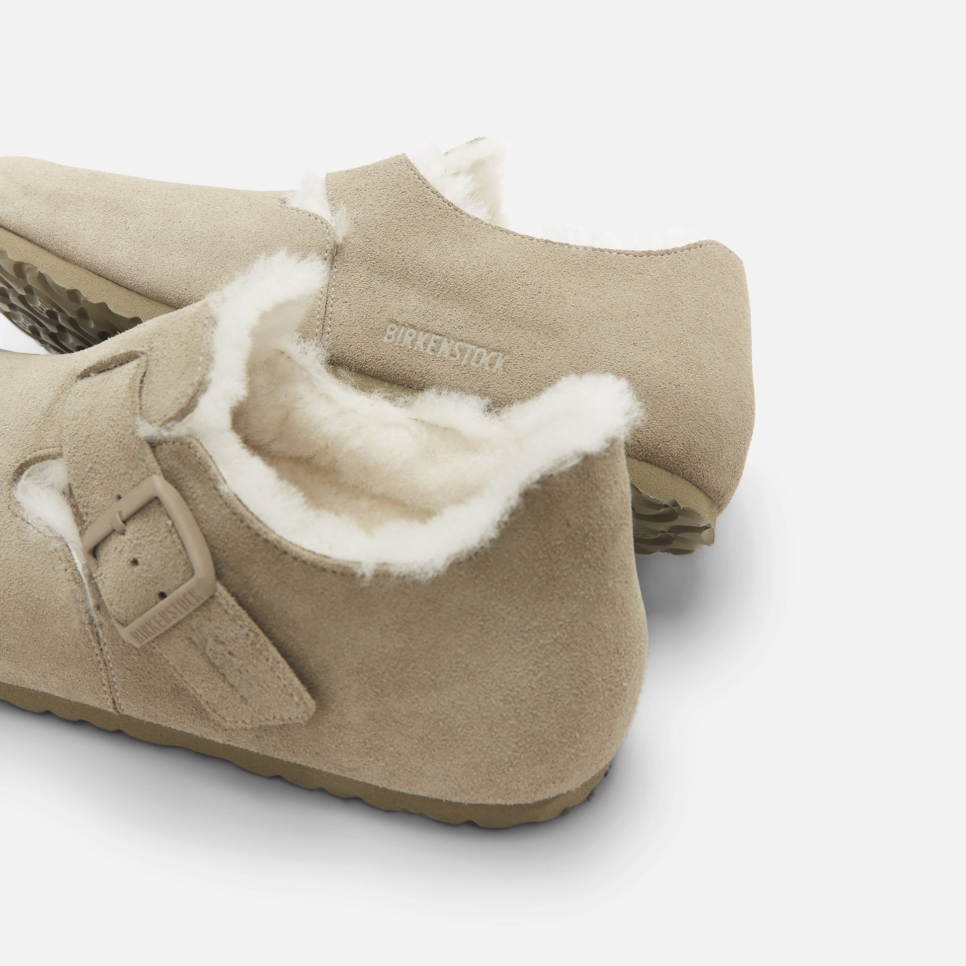 Kith Women for Birkenstock London Shearling - Faded Khaki
