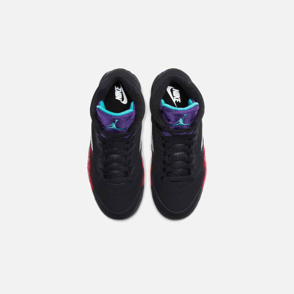 Nike Pre-School Air Jordan 5 Retro Top 3 - Black / Emerald / Fire / Grape