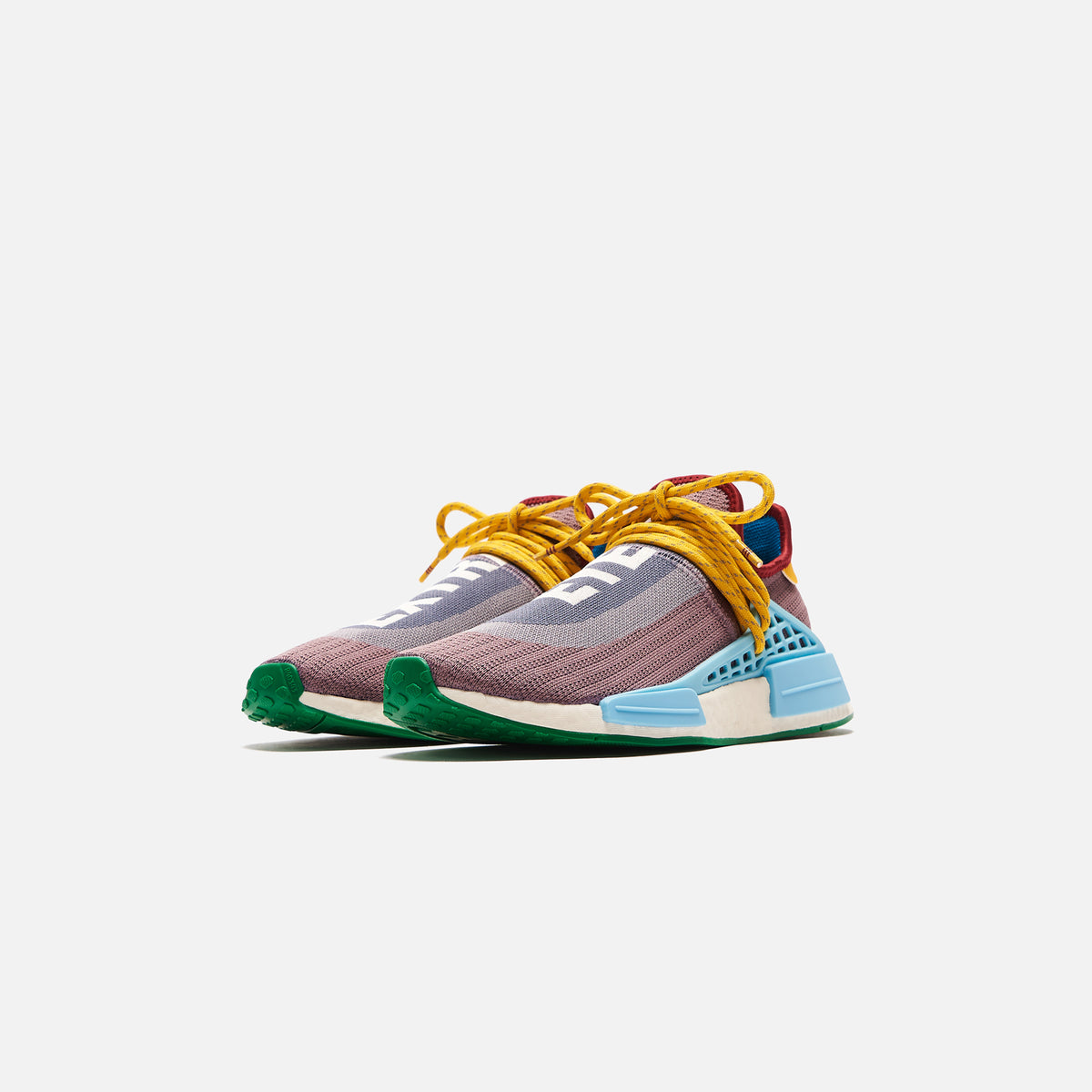 adidas x Pharell Williams NMD Human Race - Grey / Burgundy / Green