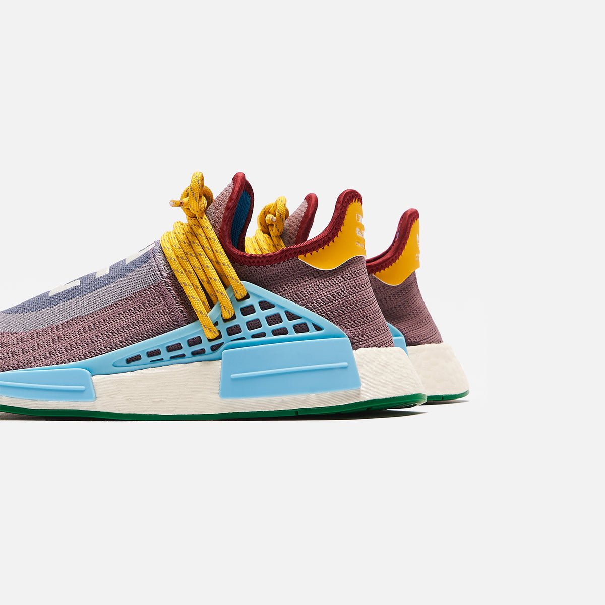 adidas x Pharell Williams NMD Human Race - Grey / Burgundy / Green