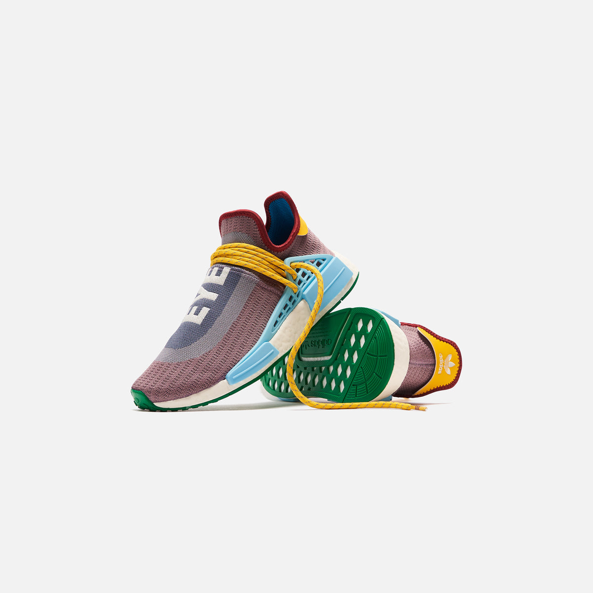adidas x Pharell Williams NMD Human Race - Grey / Burgundy / Green