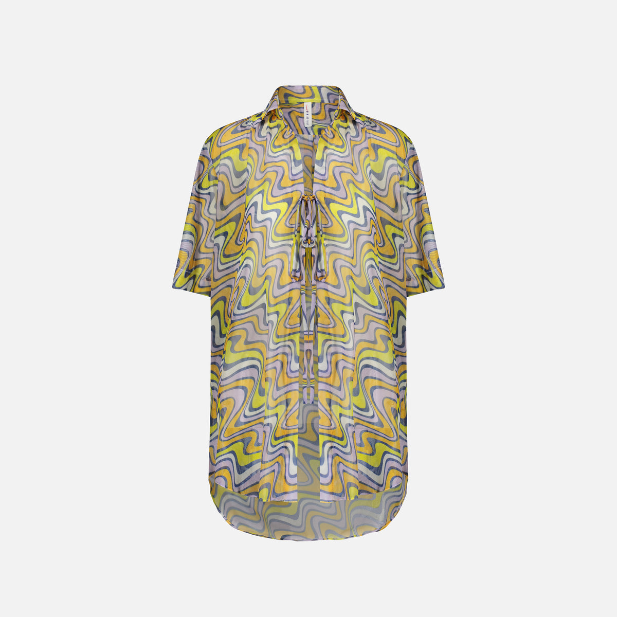 Adam Selman Vacation Shirt - Retro Swirl
