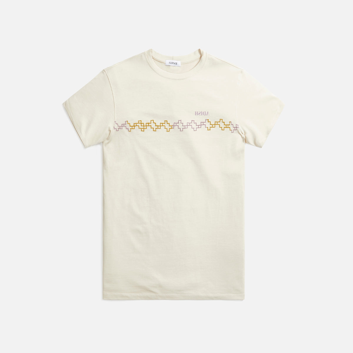 Adish Maouj Logo Tee - Off White