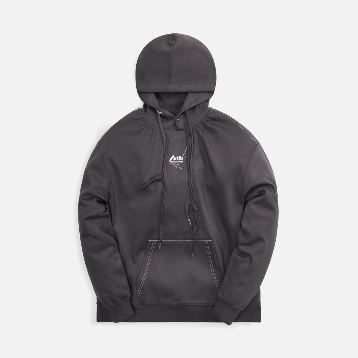 Ader Error Logo Hoodie - Grey