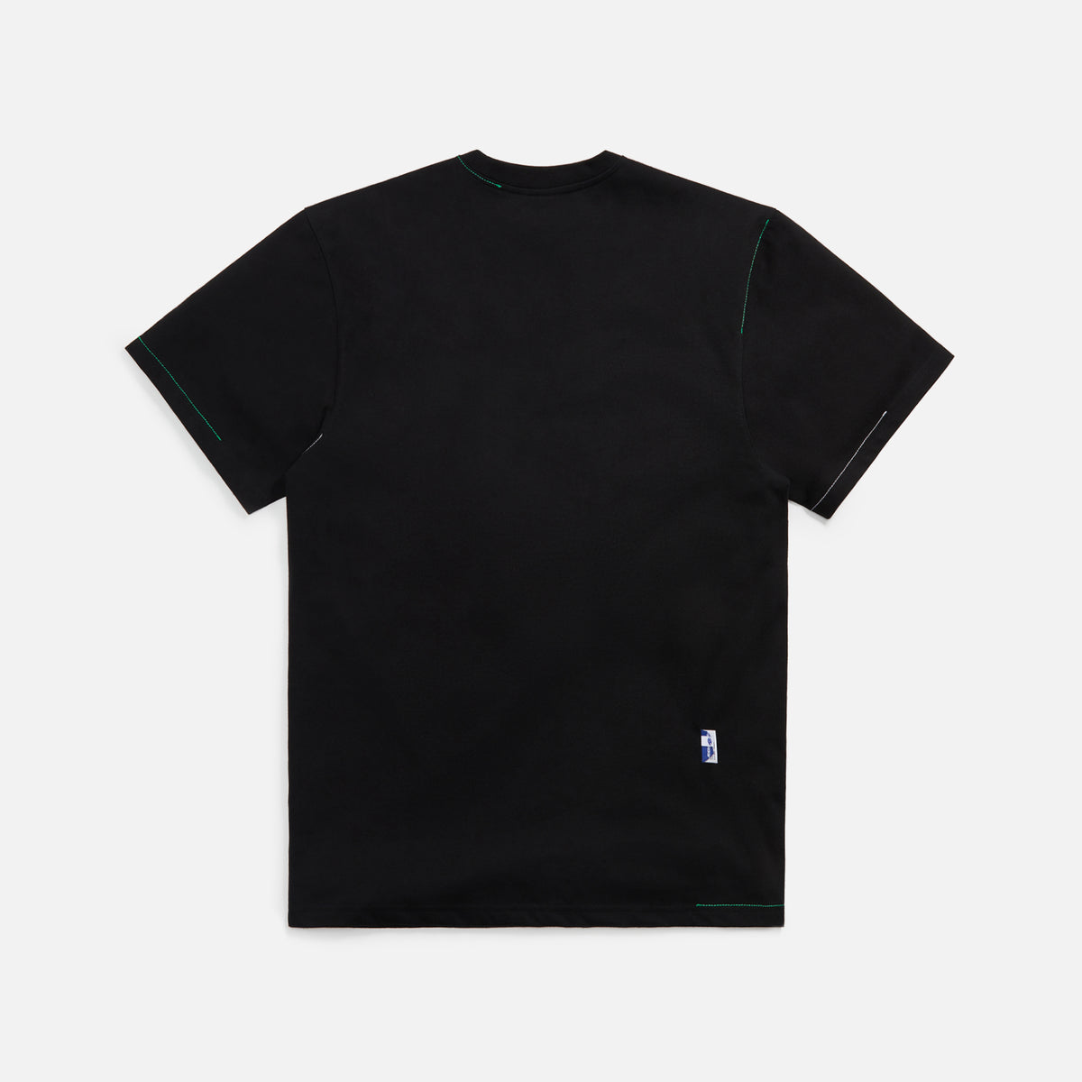 Ader Error Semi-Overfit Two-Color Stitch Tee - Black