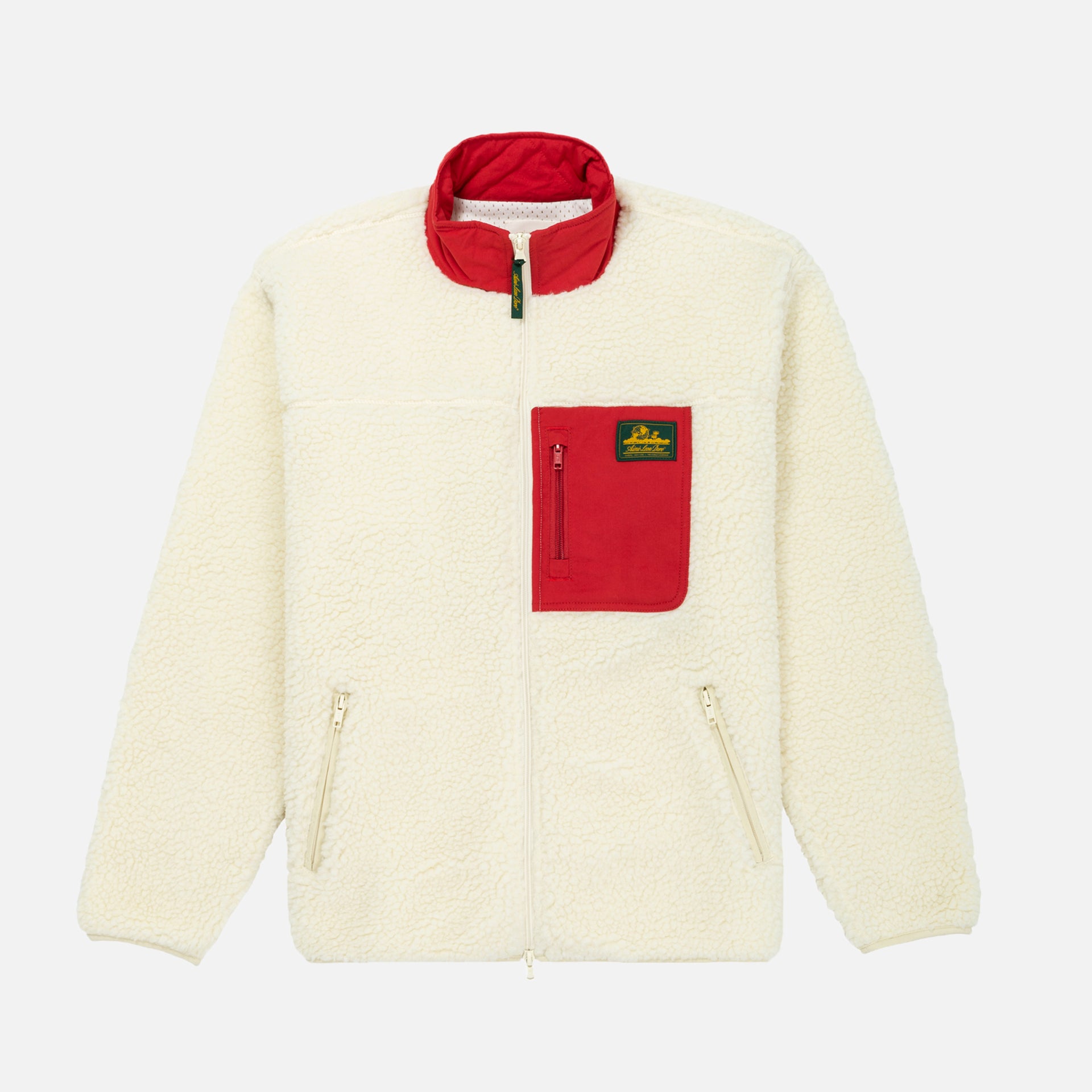Aimé Leon Dore Full-Zip Polar Fleece - Cream