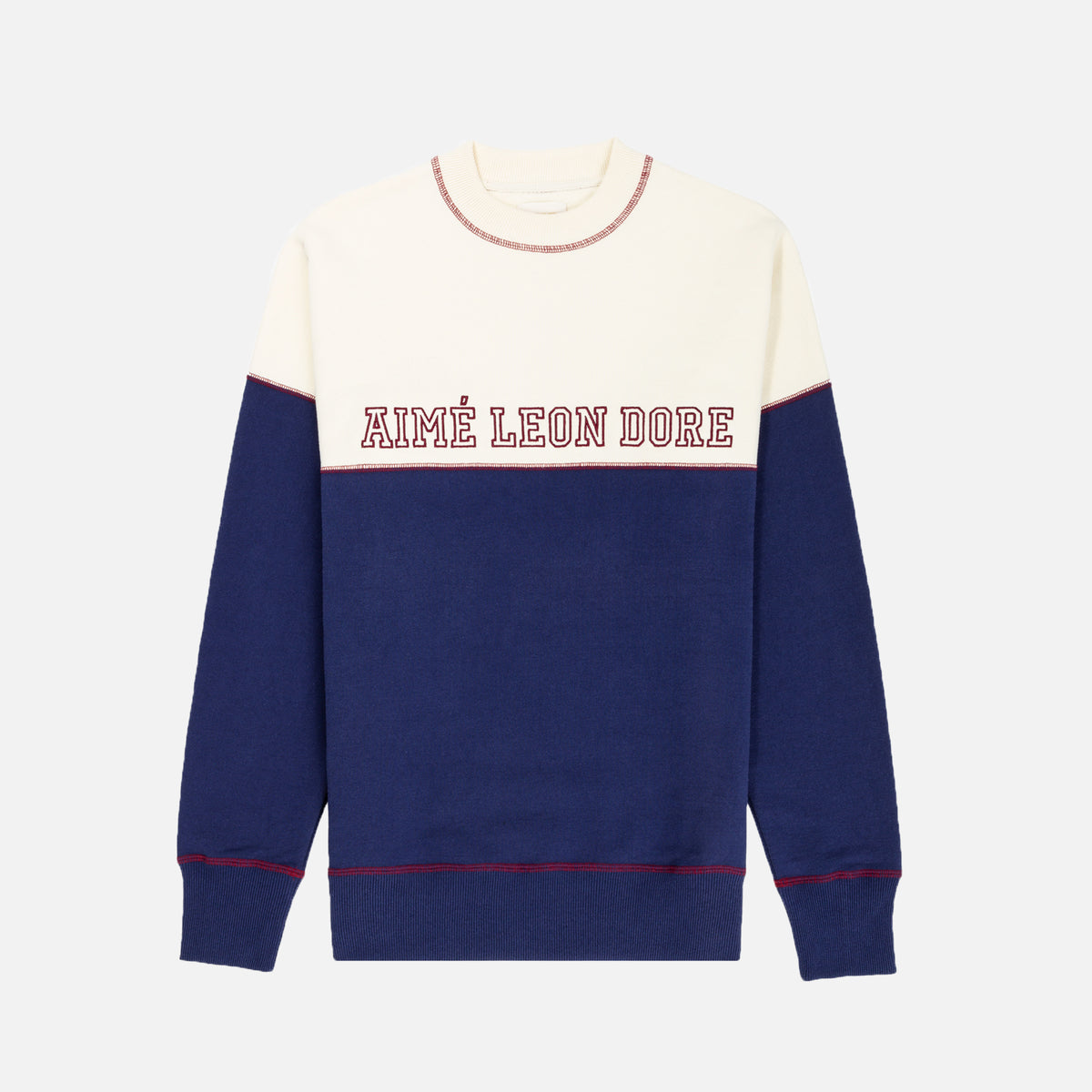 Aimé Leon Dore Cross Stitch Crewneck - Navy