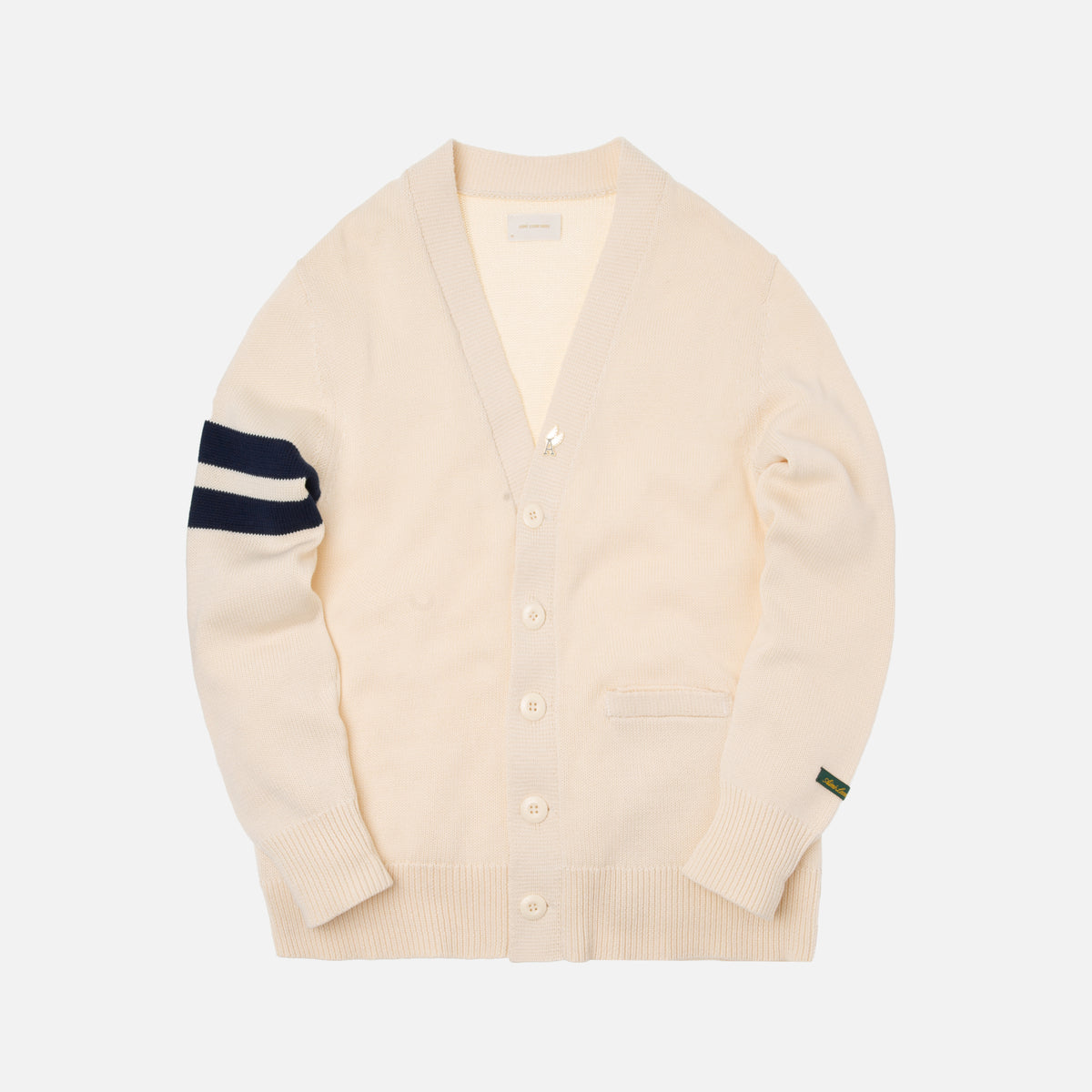 Aimé Leon Dore Lion Letterman Cardigan - Cream